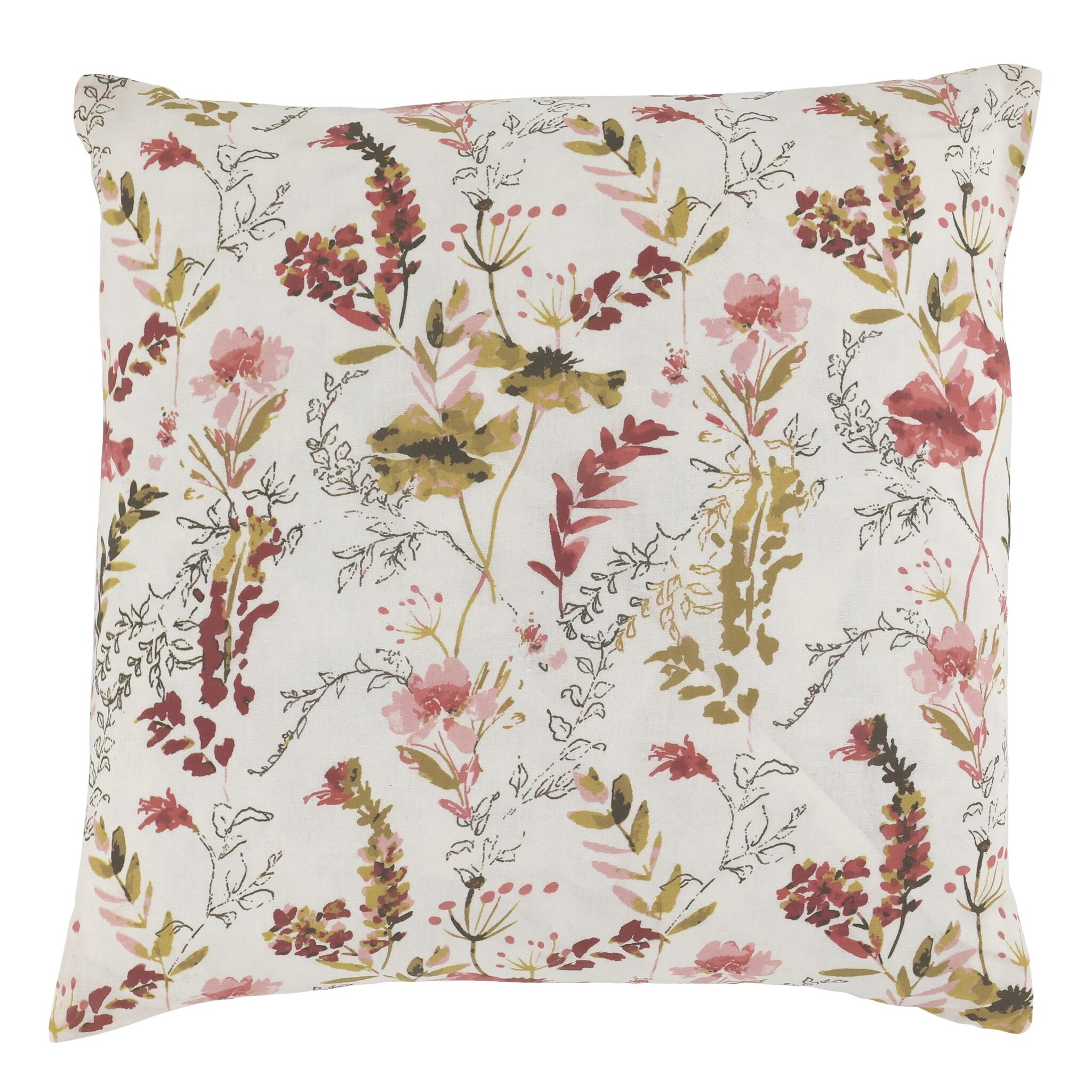 Aix Kissenbezug mit Wildblumen, creme 50 x 50 cm