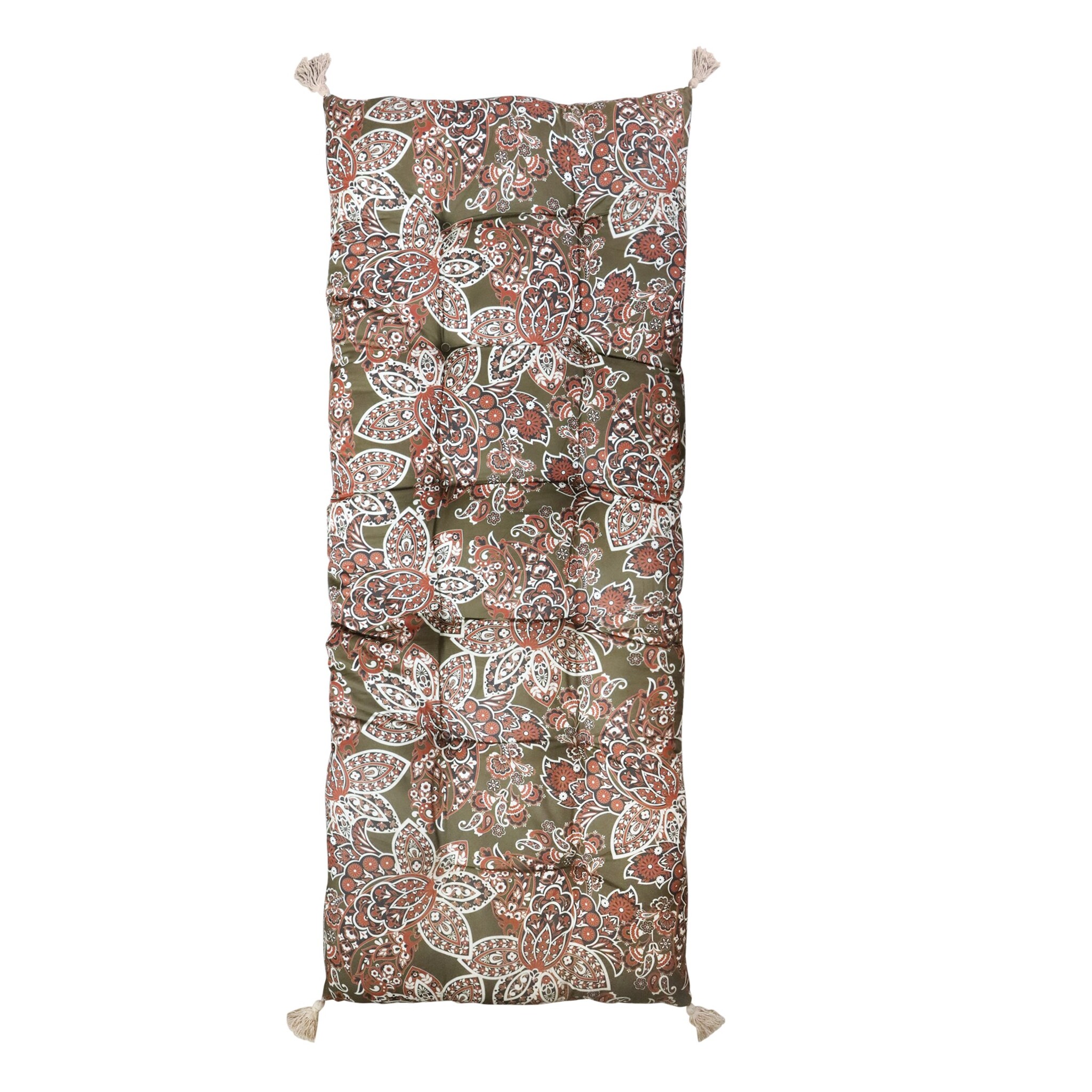 Aix Matratze mit Paisley Motiv, terracotta 