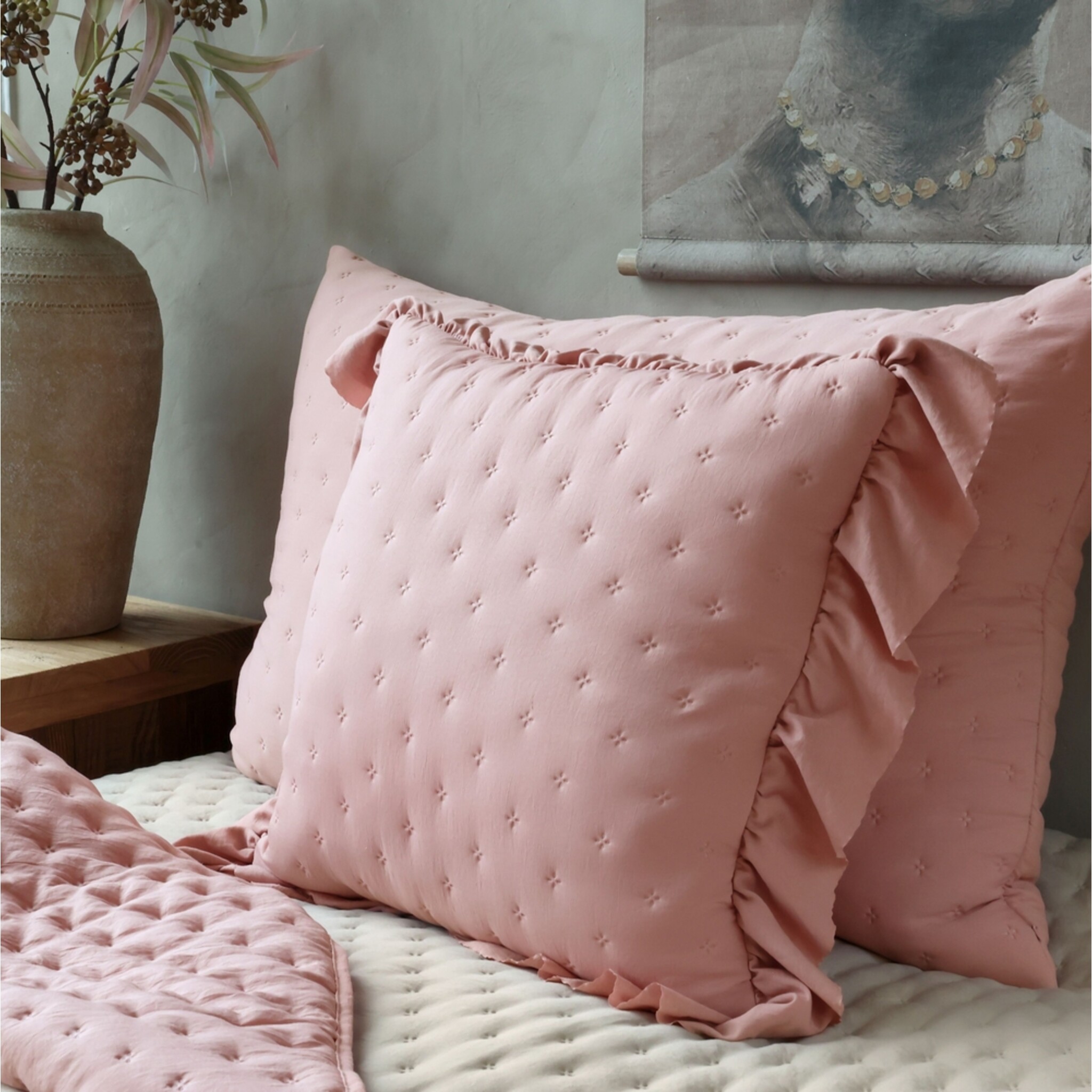 Aix Soft Kissenbezug 50x50 cm, old rose 