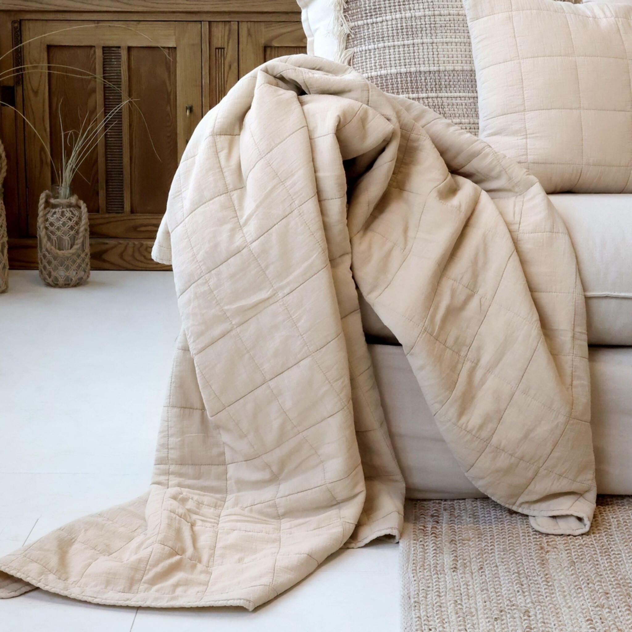 Aix Vintage Quilt, leinen 