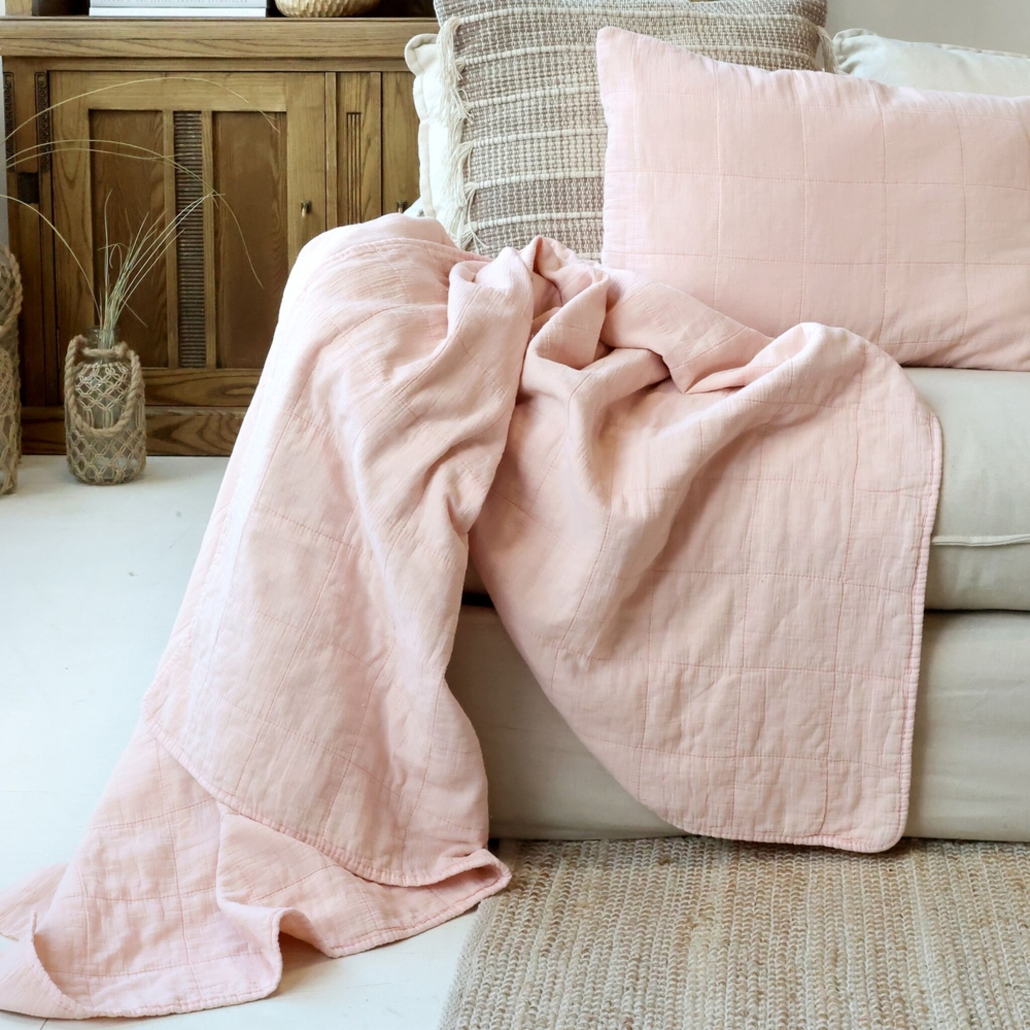 Aix Vintage Quilt, rosa 