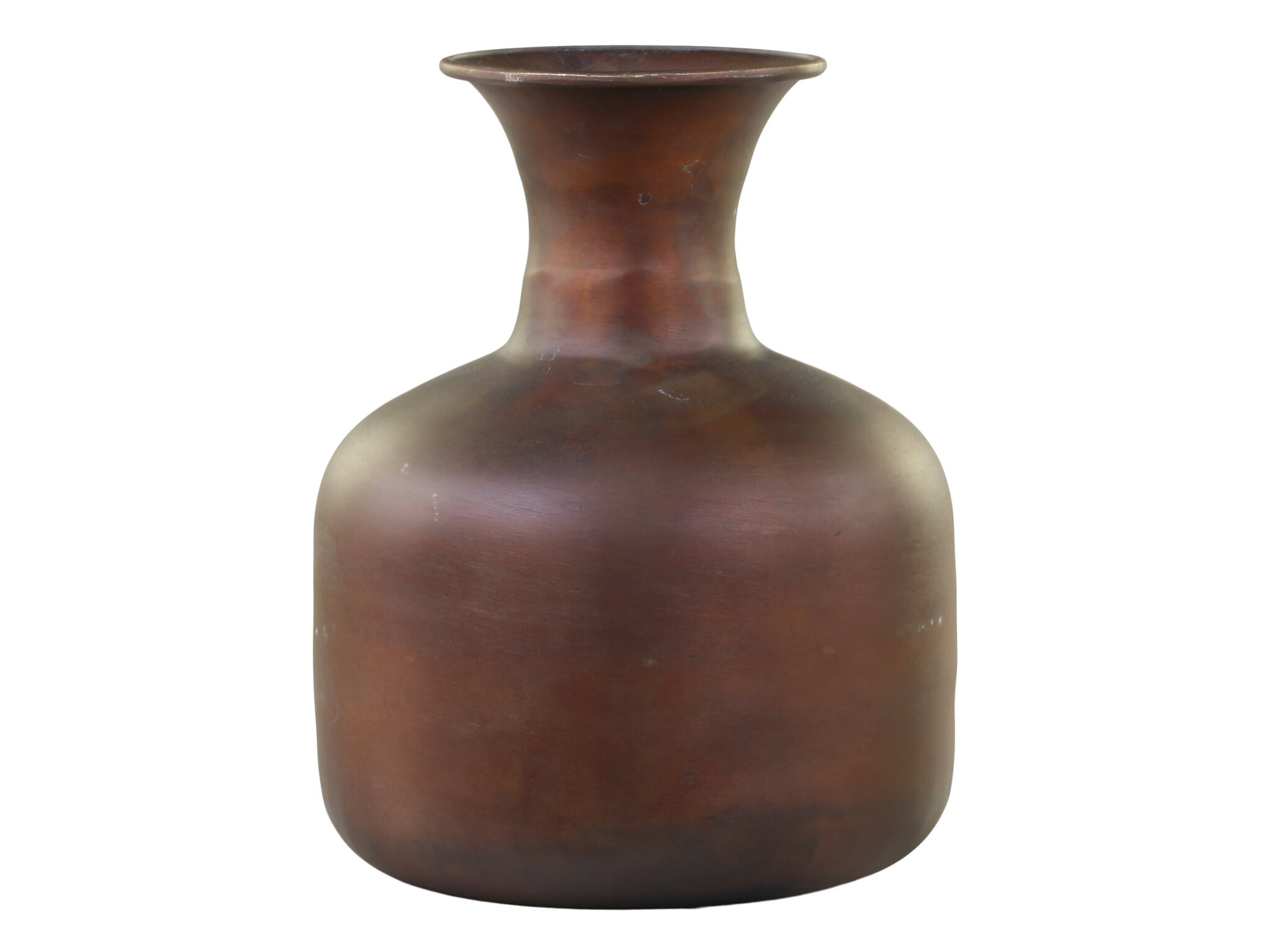 Alte Vase aus Aluminium, antik messing 