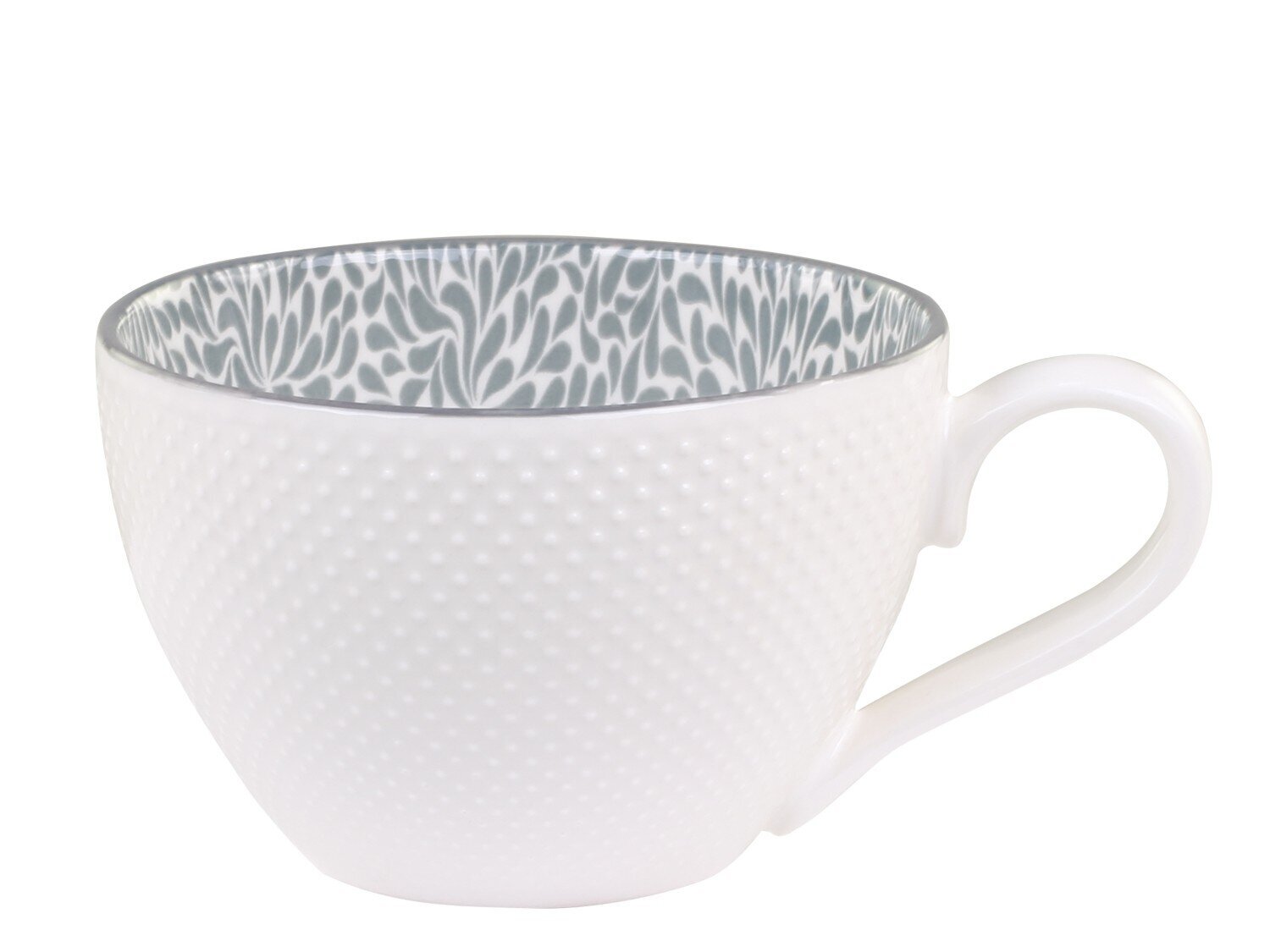 Arés Becher mit Muster, grau 