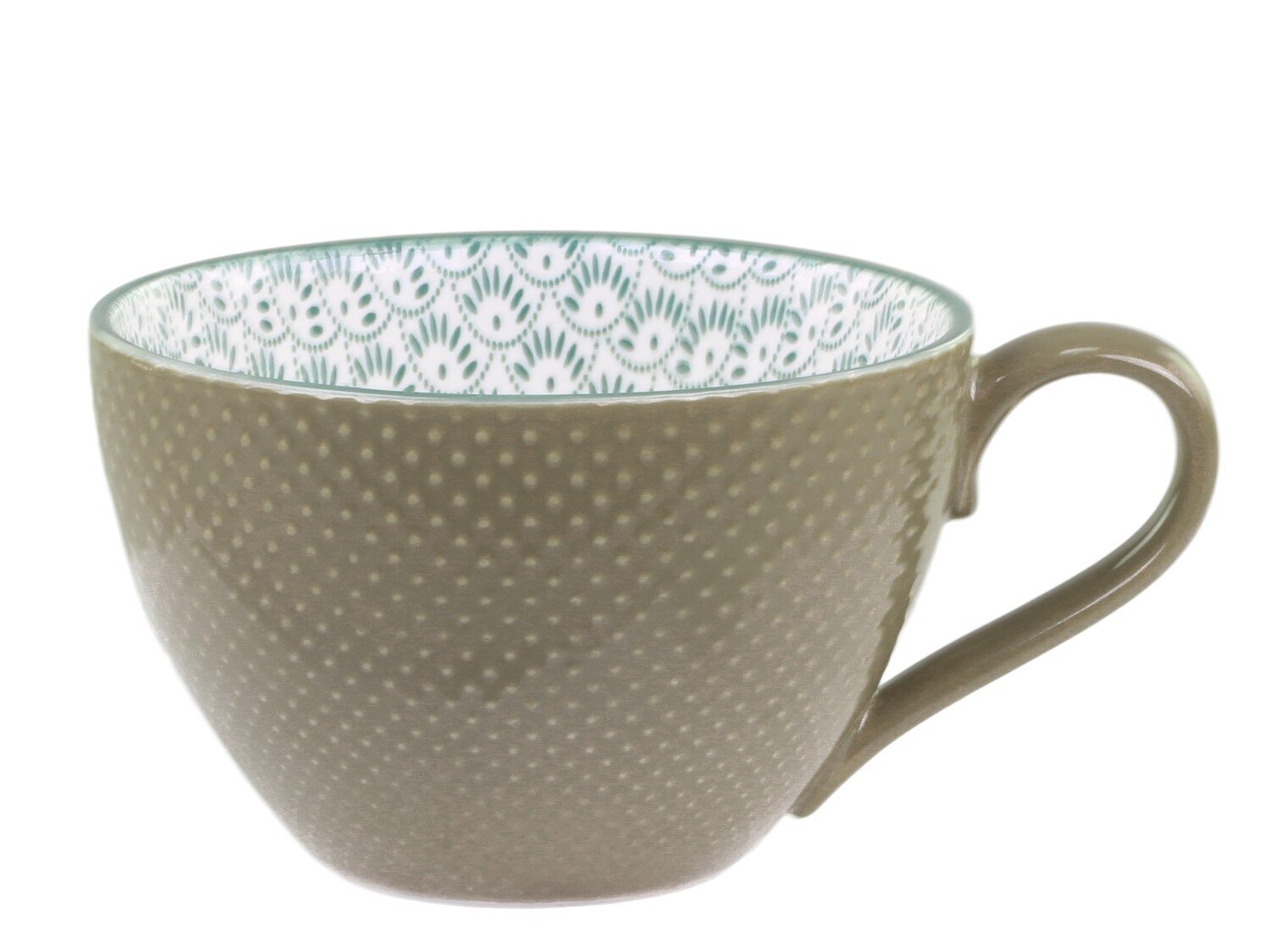 Arés Becher mit Muster, verte 