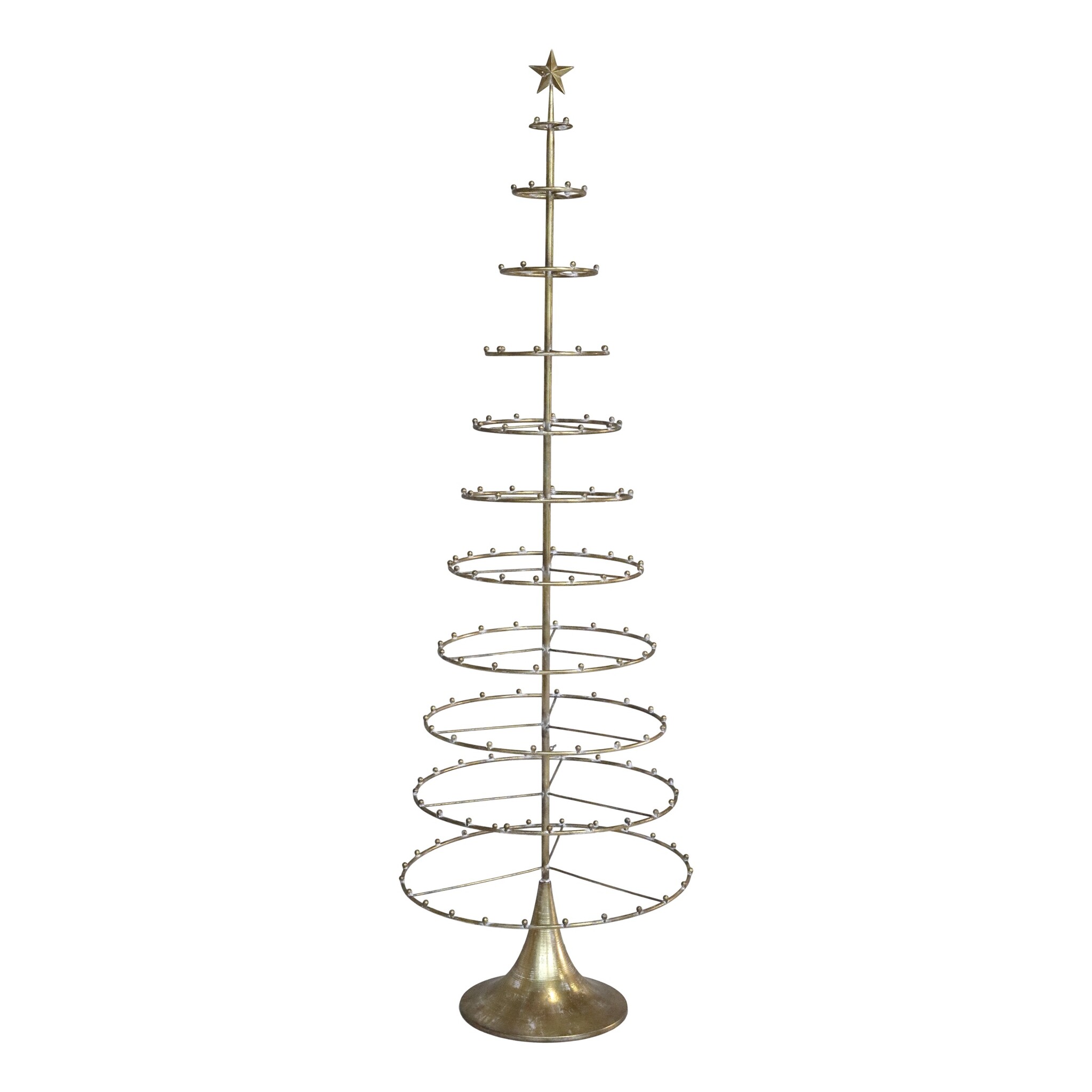Aufsatz Weihnachtsbaum auf Fuß, bronze 