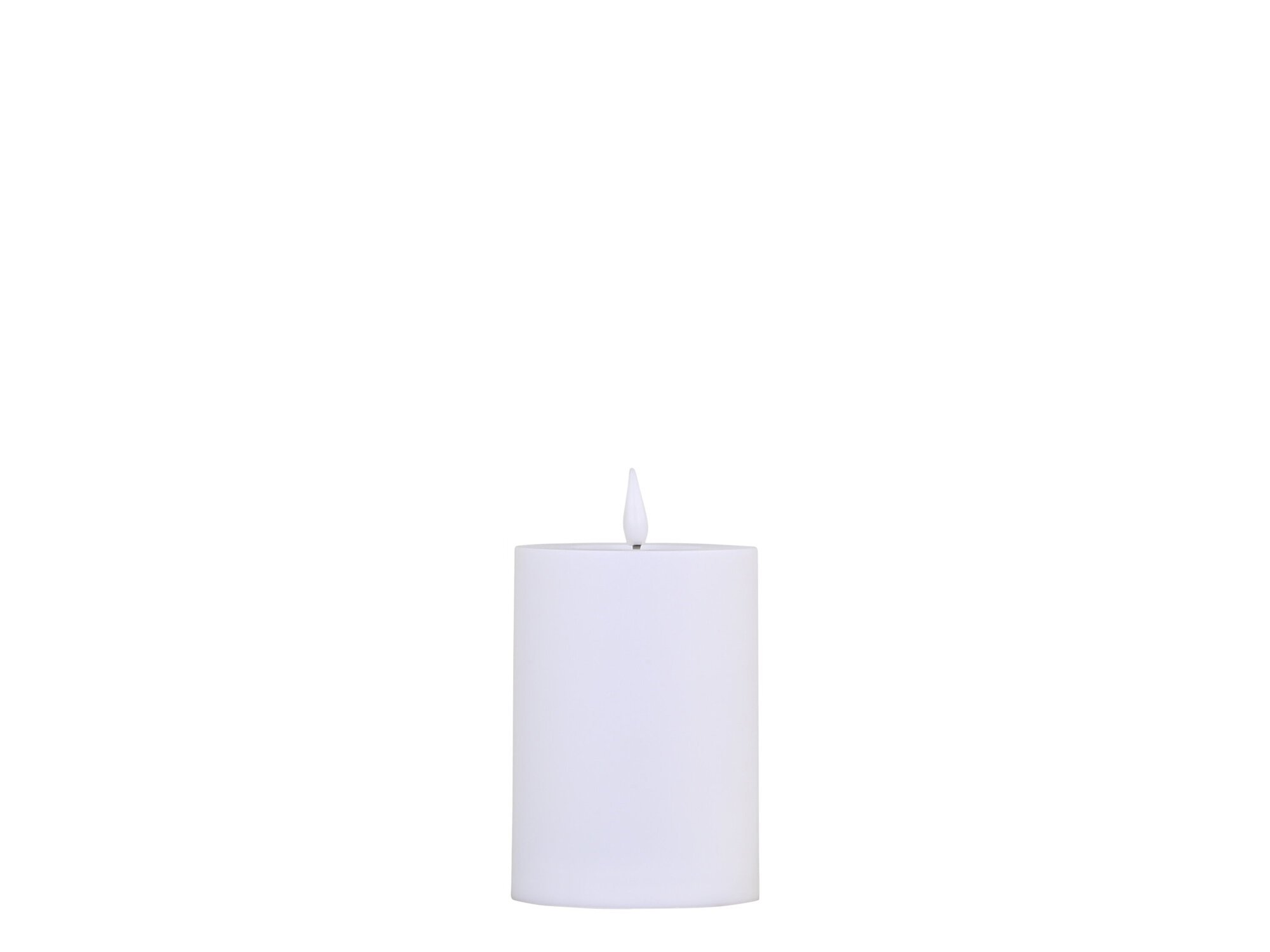 Chic Antique LED Blockkerze Outdoor, weiss Ø7 x H10 cm