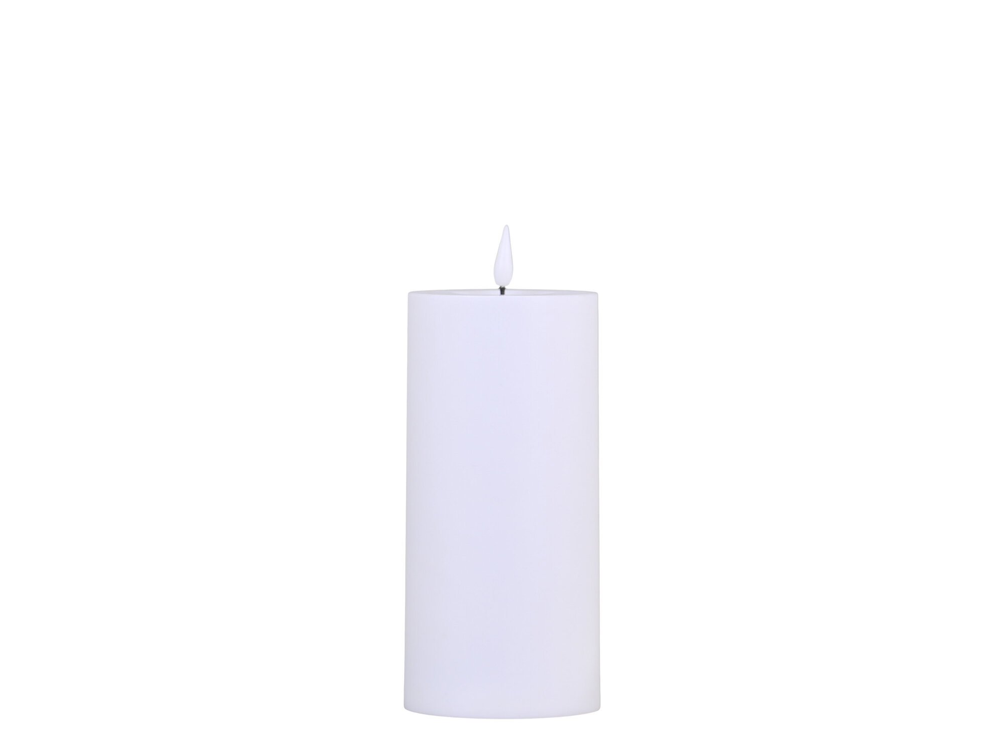 Chic Antique LED Blockkerze Outdoor, weiss Ø7 x H15 cm