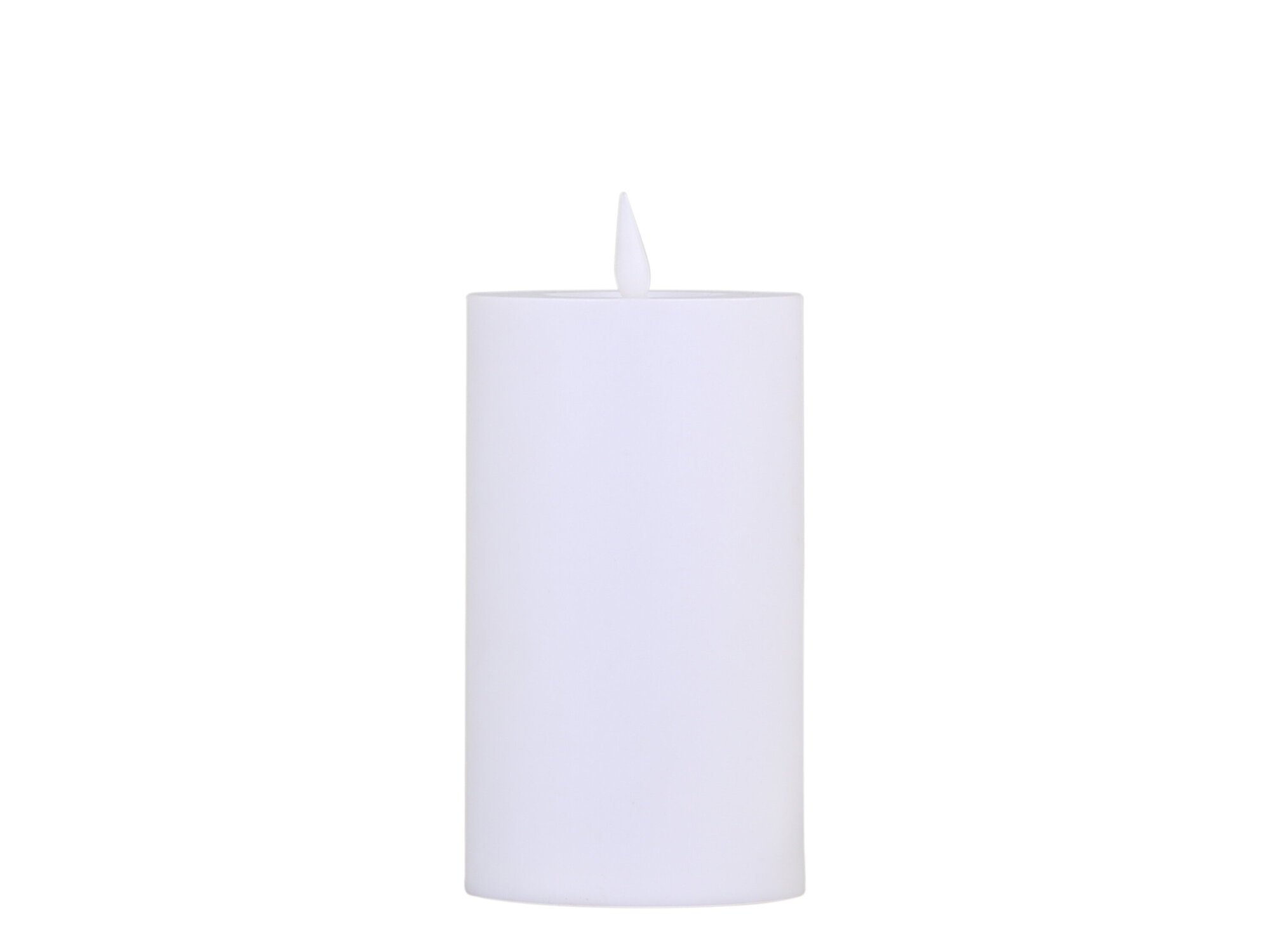 Chic Antique LED Blockkerze Outdoor, weiss Ø10 x H30 cm