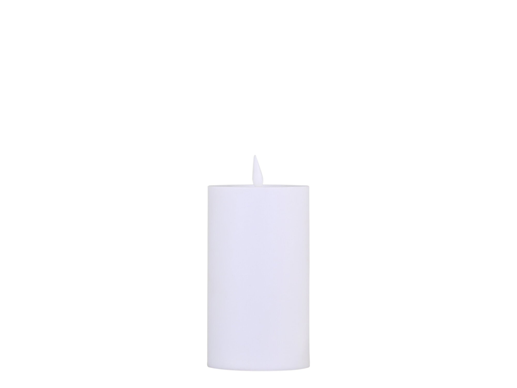 Chic Antique LED Blockkerze Outdoor, weiss Ø7 x H12,5 cm