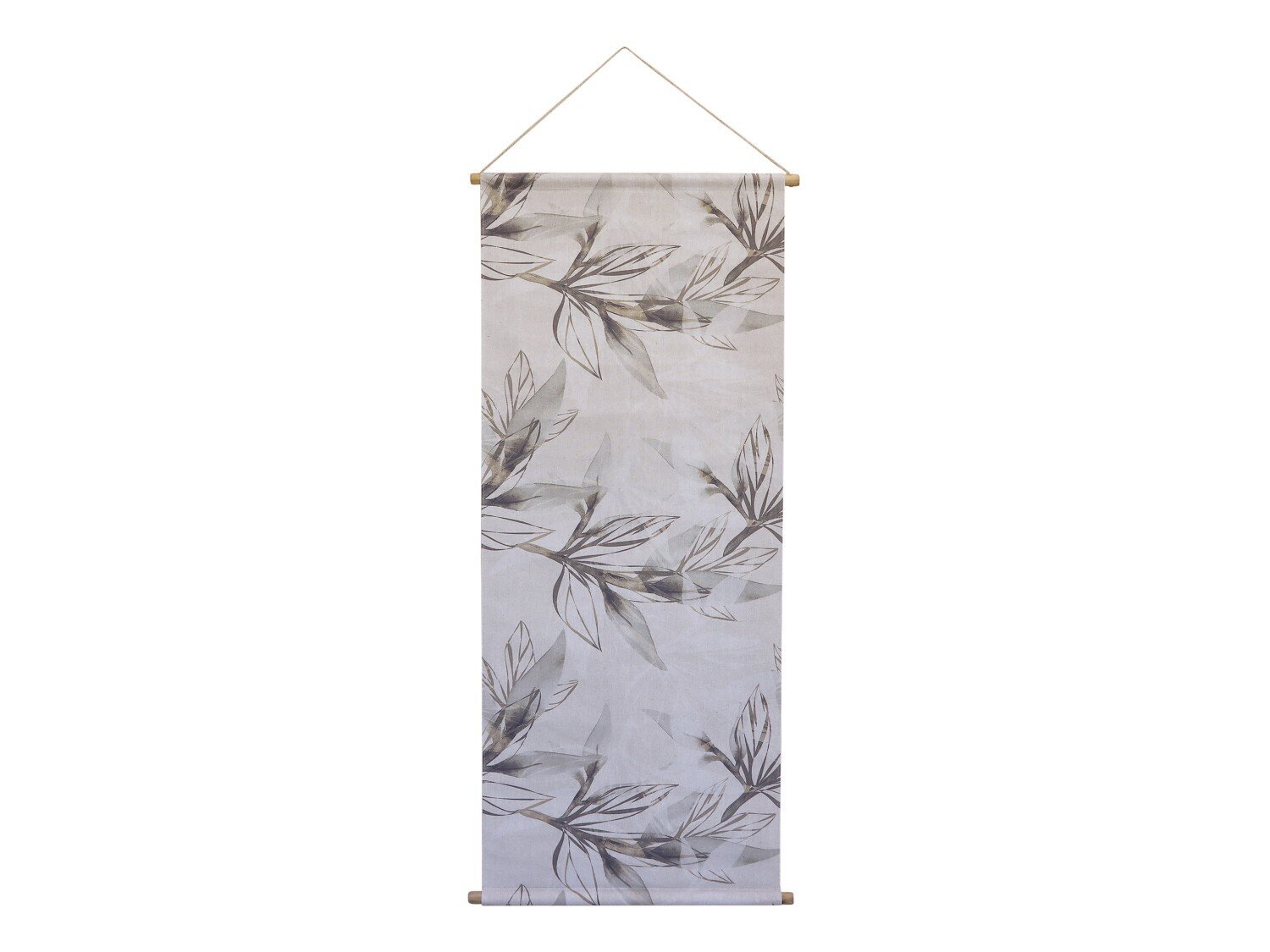 Blumendruck Leinwandbild zum Aufhängen , beige 
