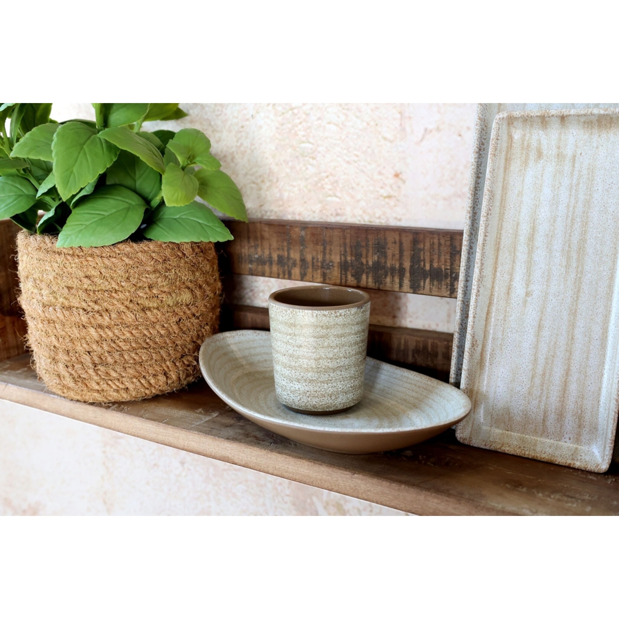 Melamin Tablett Cassis Latte, oval, latte 