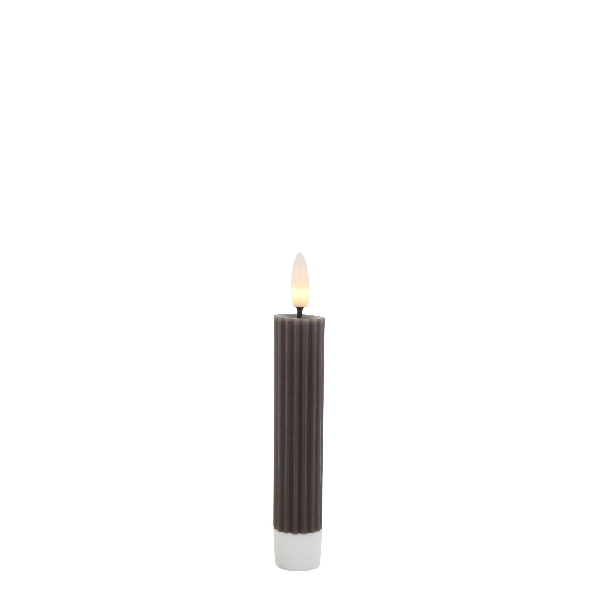 LED-Stabkerzen Cenon mit Rillen 2er-Set