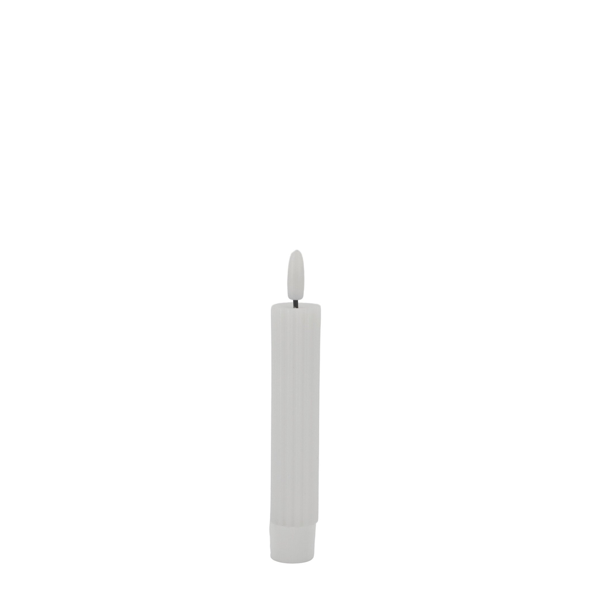 LED-Stabkerzen Cenon mit Rillen 2er-Set