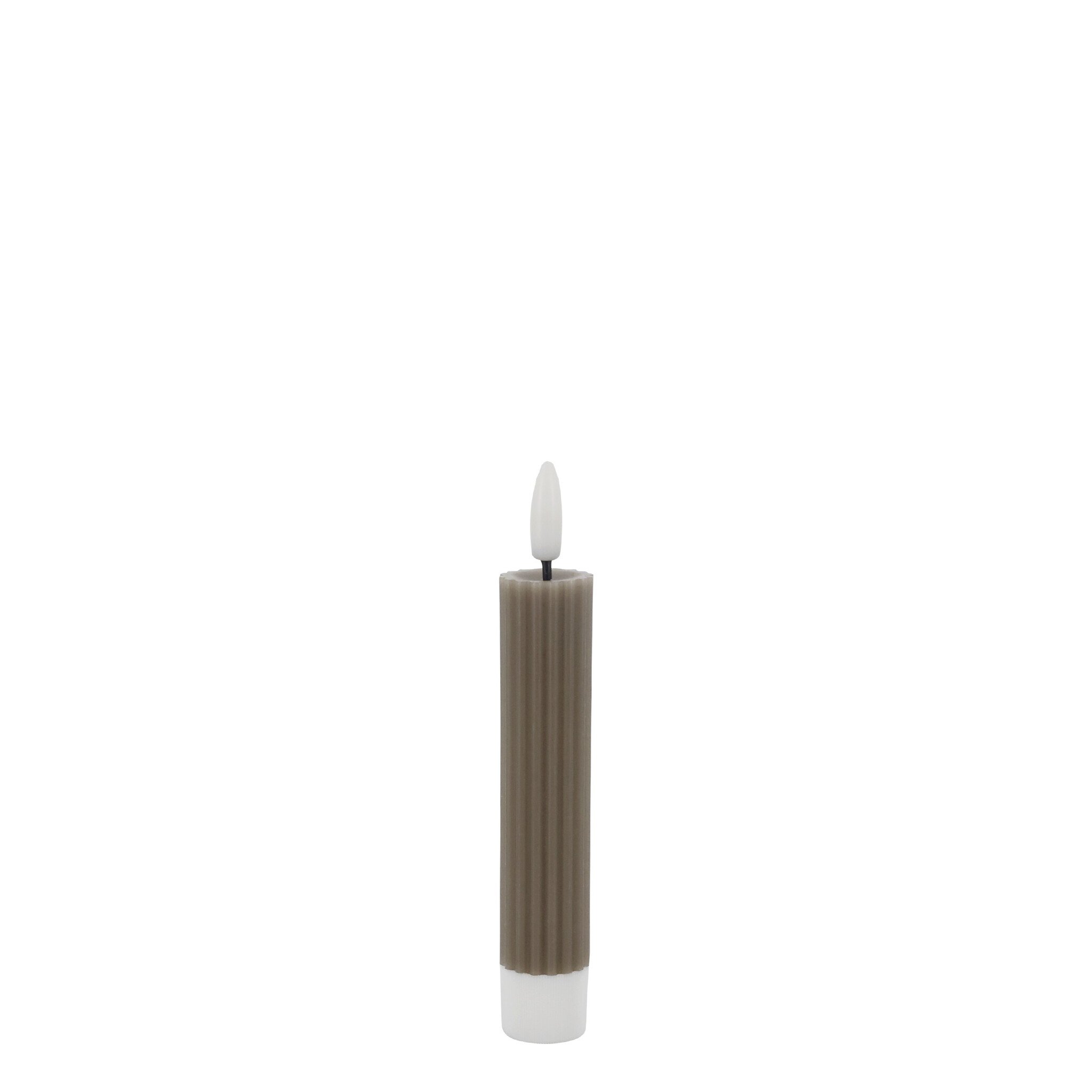 LED-Stabkerzen Cenon mit Rillen 2er-Set