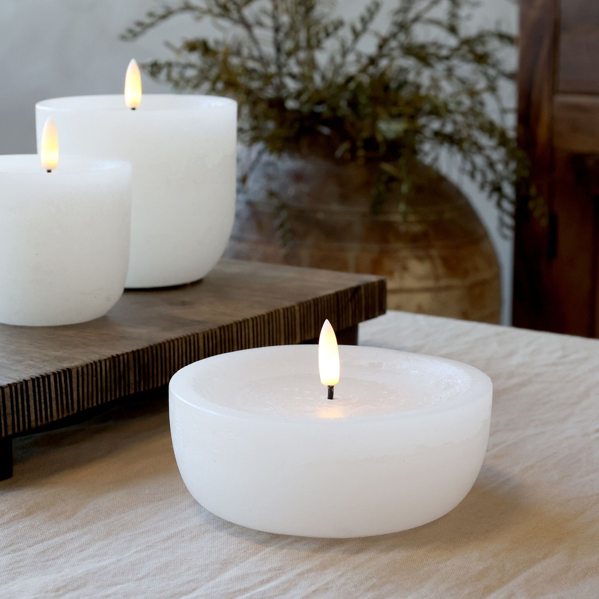 Chic Antique LED-Stumpenkerze Cenon rustikal
