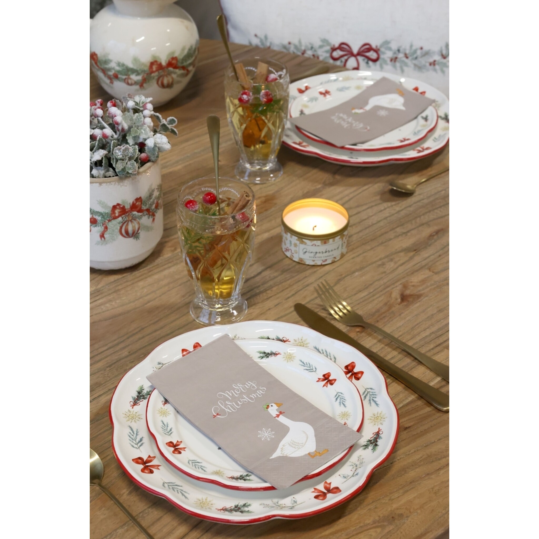 Chalet de Noël Frühstücksteller Weihnachten,  