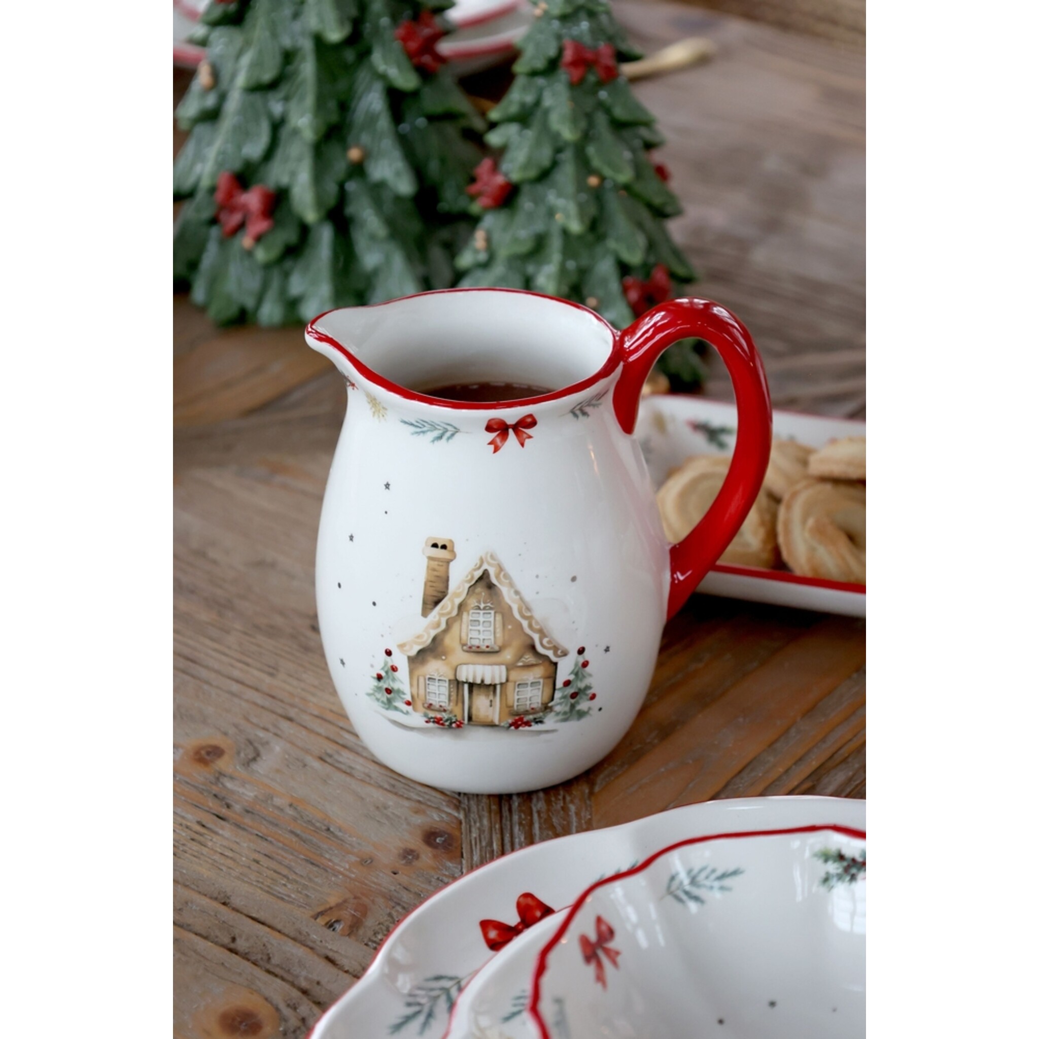 Chalet de Noël Kanne Weihnachten, kirschrot 