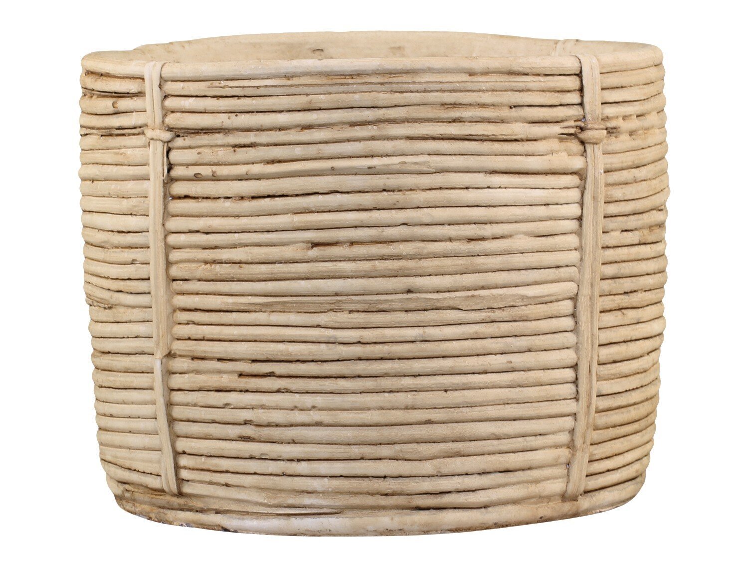 Corte Übertopf mit Streben Muster, antik natur H20,5/Ø26 cm