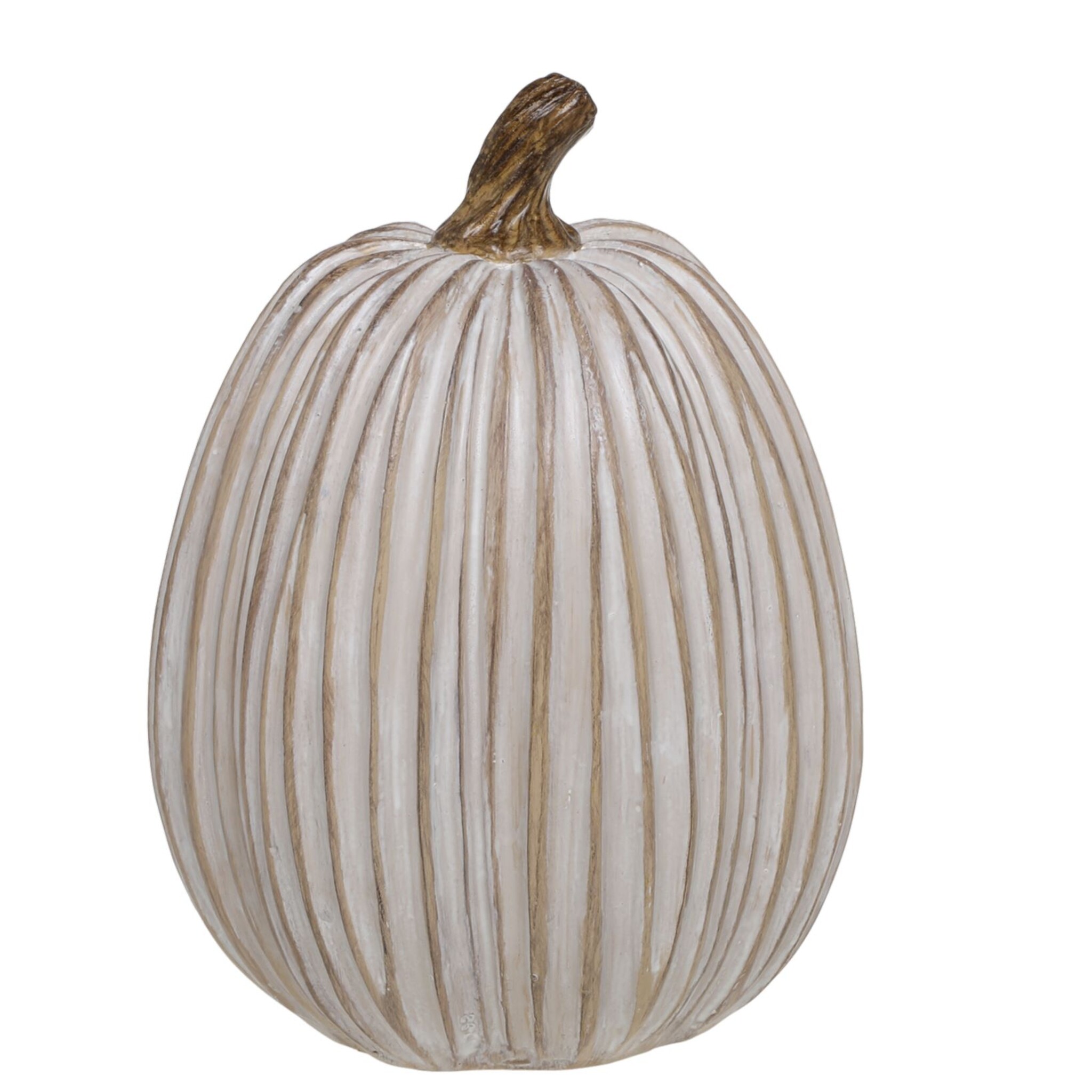 Deko Kürbis, antique latte Höhe 19, Ø 12 cm