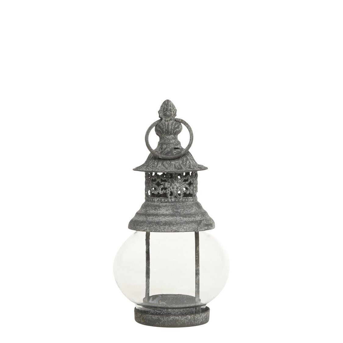 Dekorlaterne für Teelichter, antique zink 