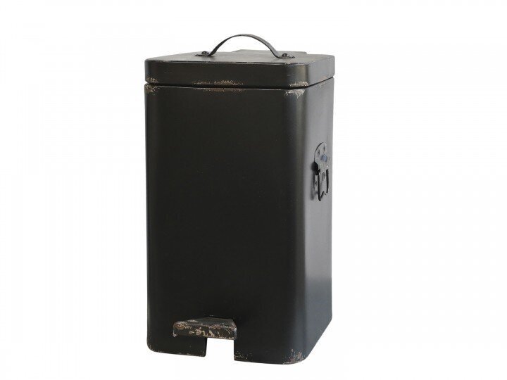 Factory Mülleimer, antique schwarz H40/L23/B23 cm