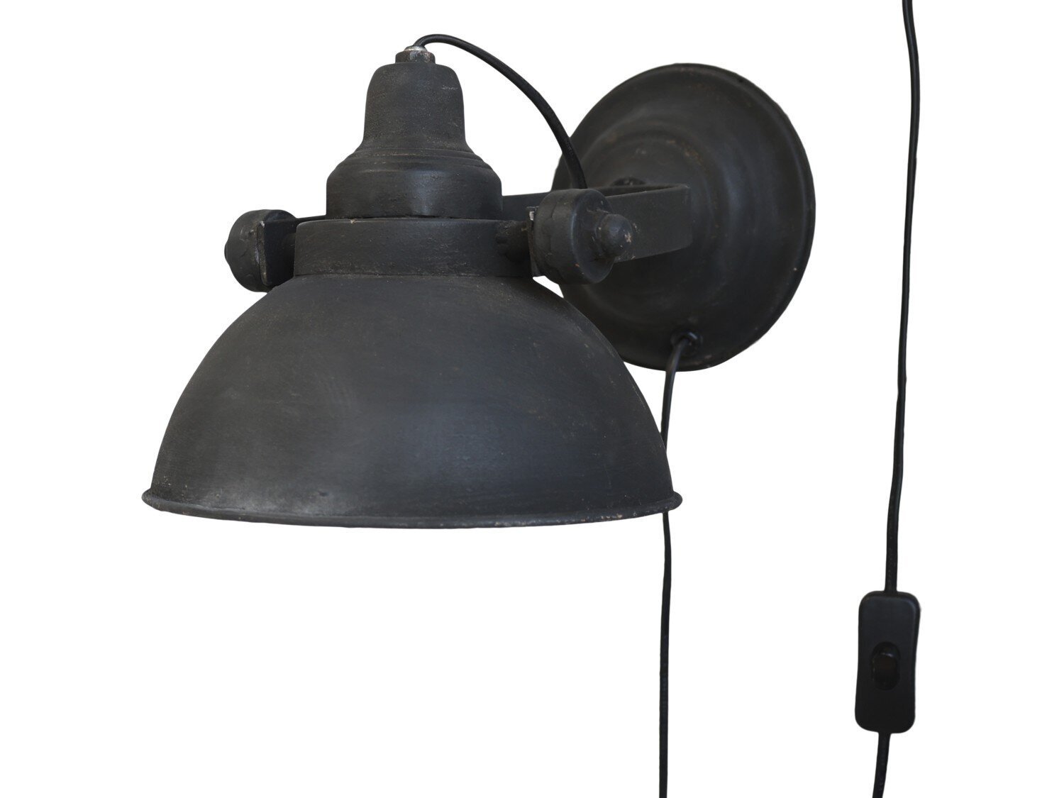 Factory Wandlampe schwarz, antik schwarz 