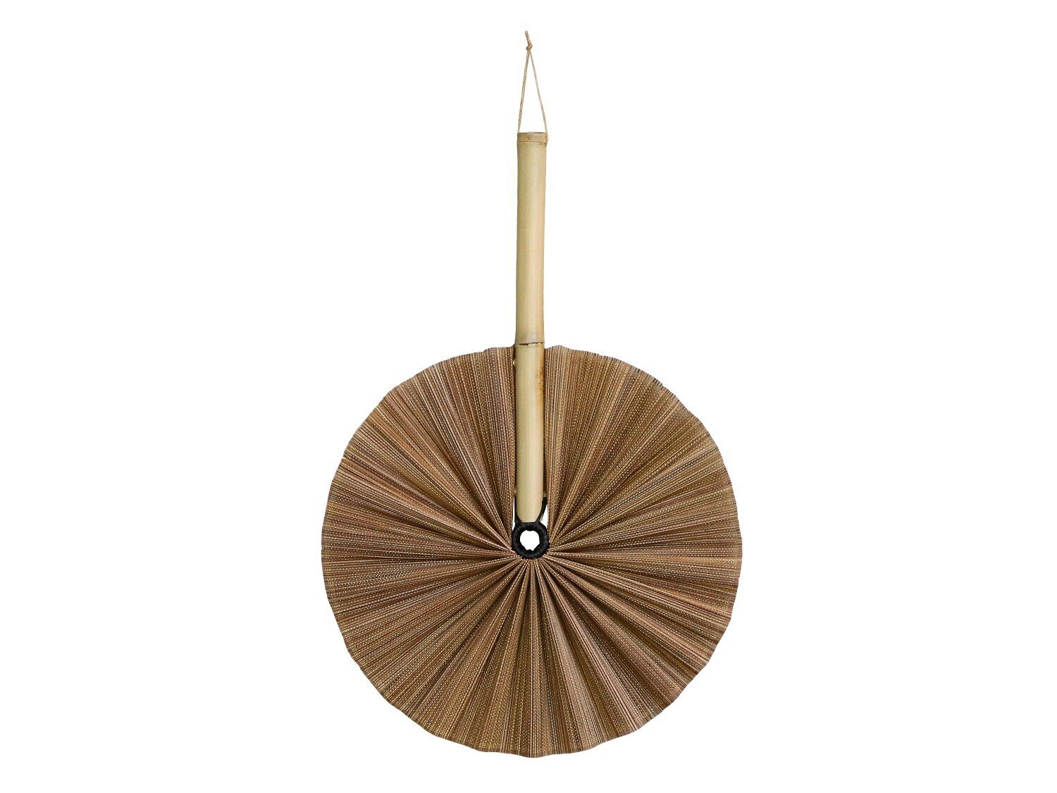 Fächer Bambus Wanddekoration, karamel H49 x Ø32 cm