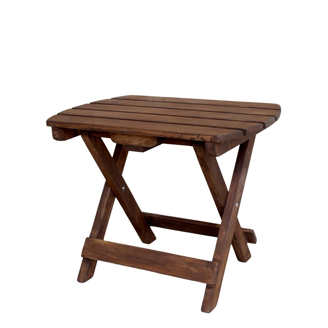 Faltbarer Beistelltisch aus Holz, Gartentisch, natur 