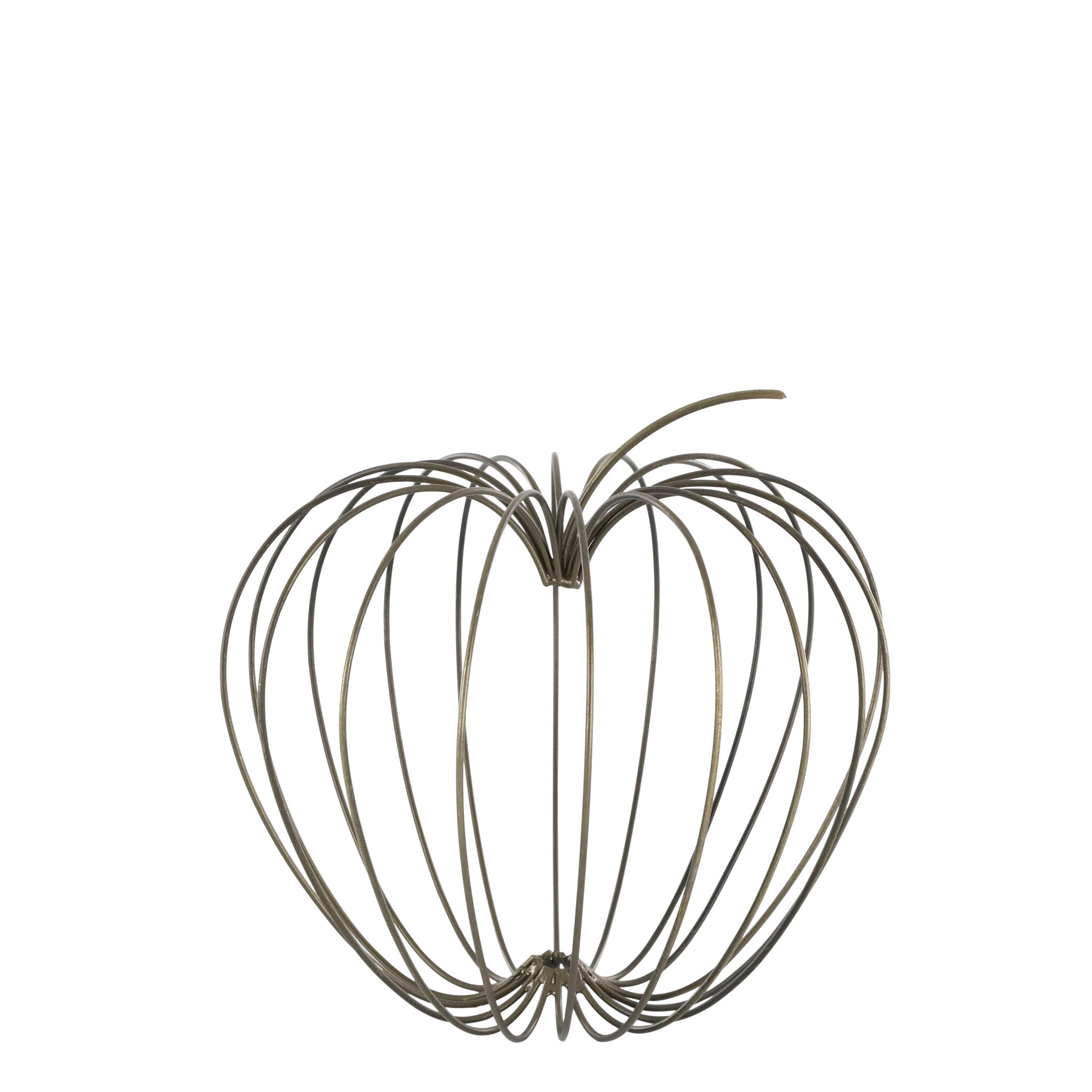 Fil de fer Deko-Kürbis Antik Messing, antik messing Ø 17 cm