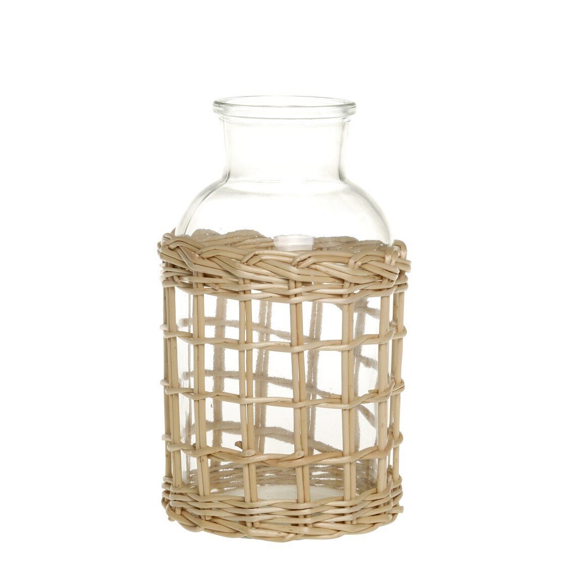 Flasche mit geflochtenem Muster, natur 