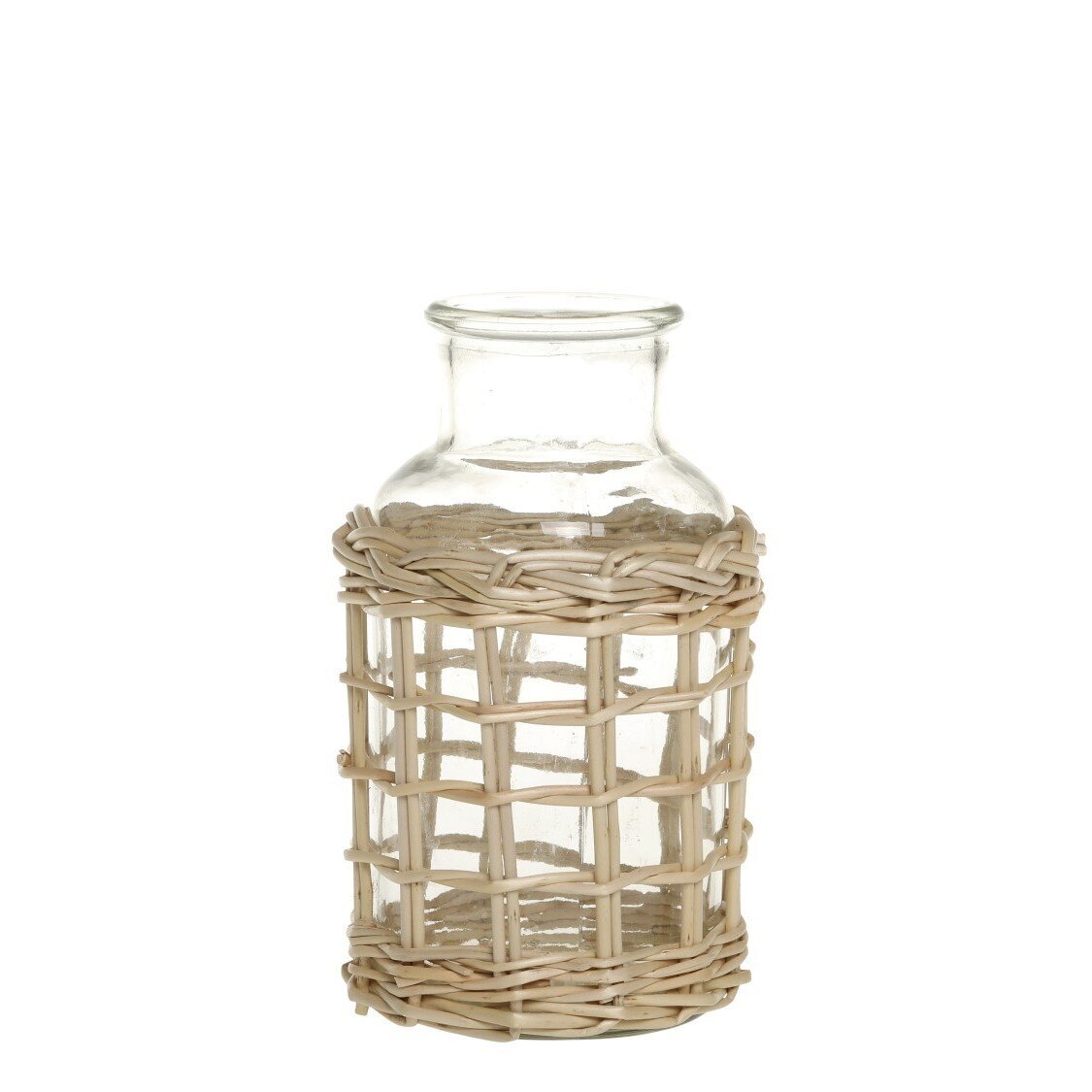 Flasche mit geflochtenem Muster, natur 