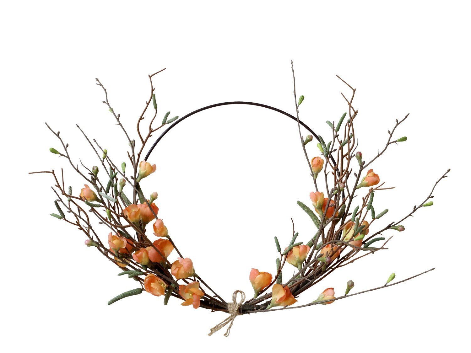 Fleur Kranz an einem Ring, pfirsich 