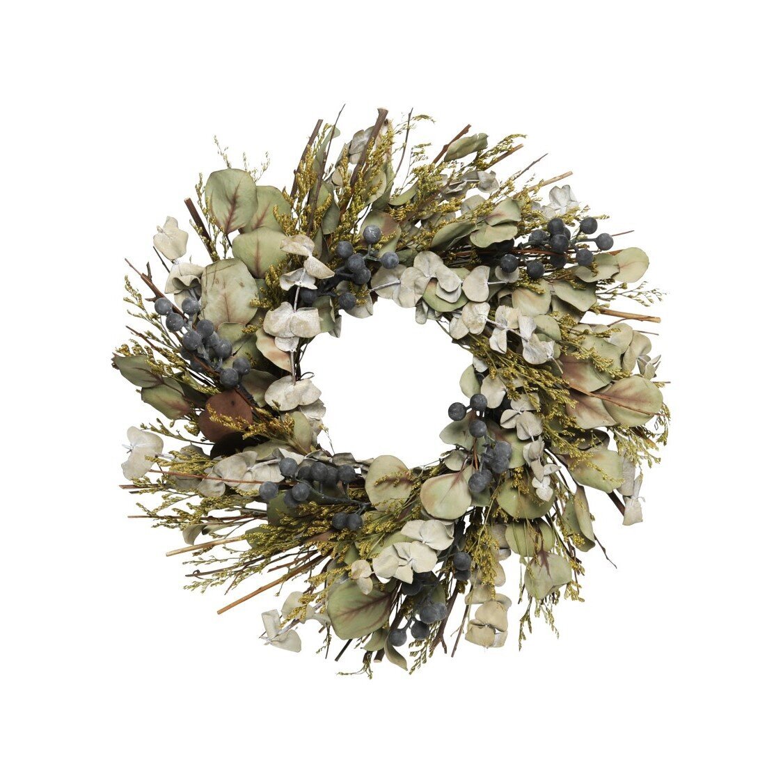Fleur Kranz mit Eukalyptus Lavendel und Beeren,  