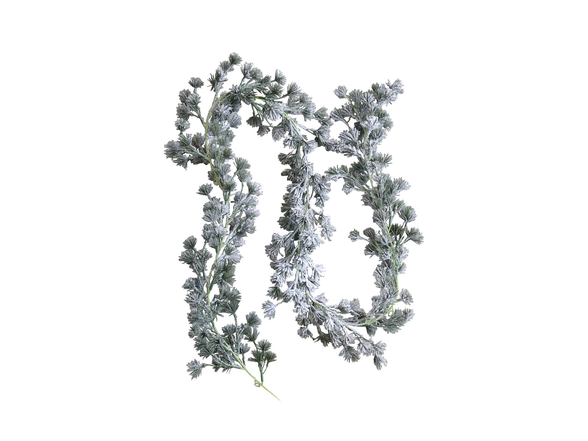 Fleur Zedernbaumranke mit Kunstschnee, grün 