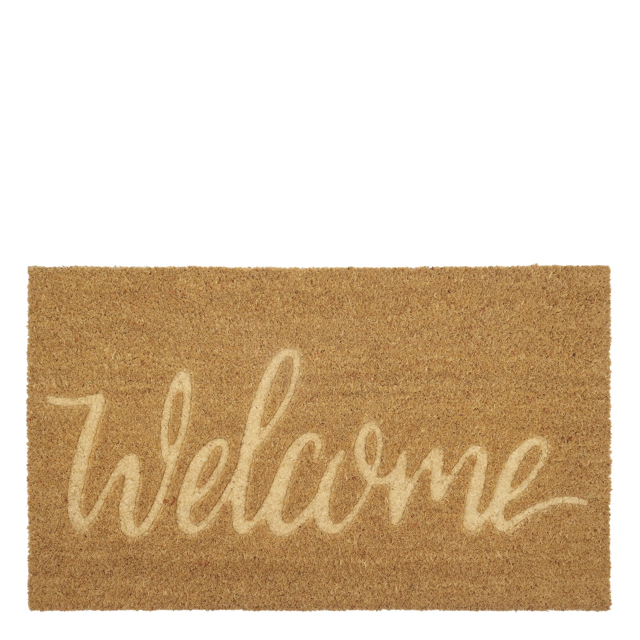 Fußmatte Welcome aus Kokos, natur 