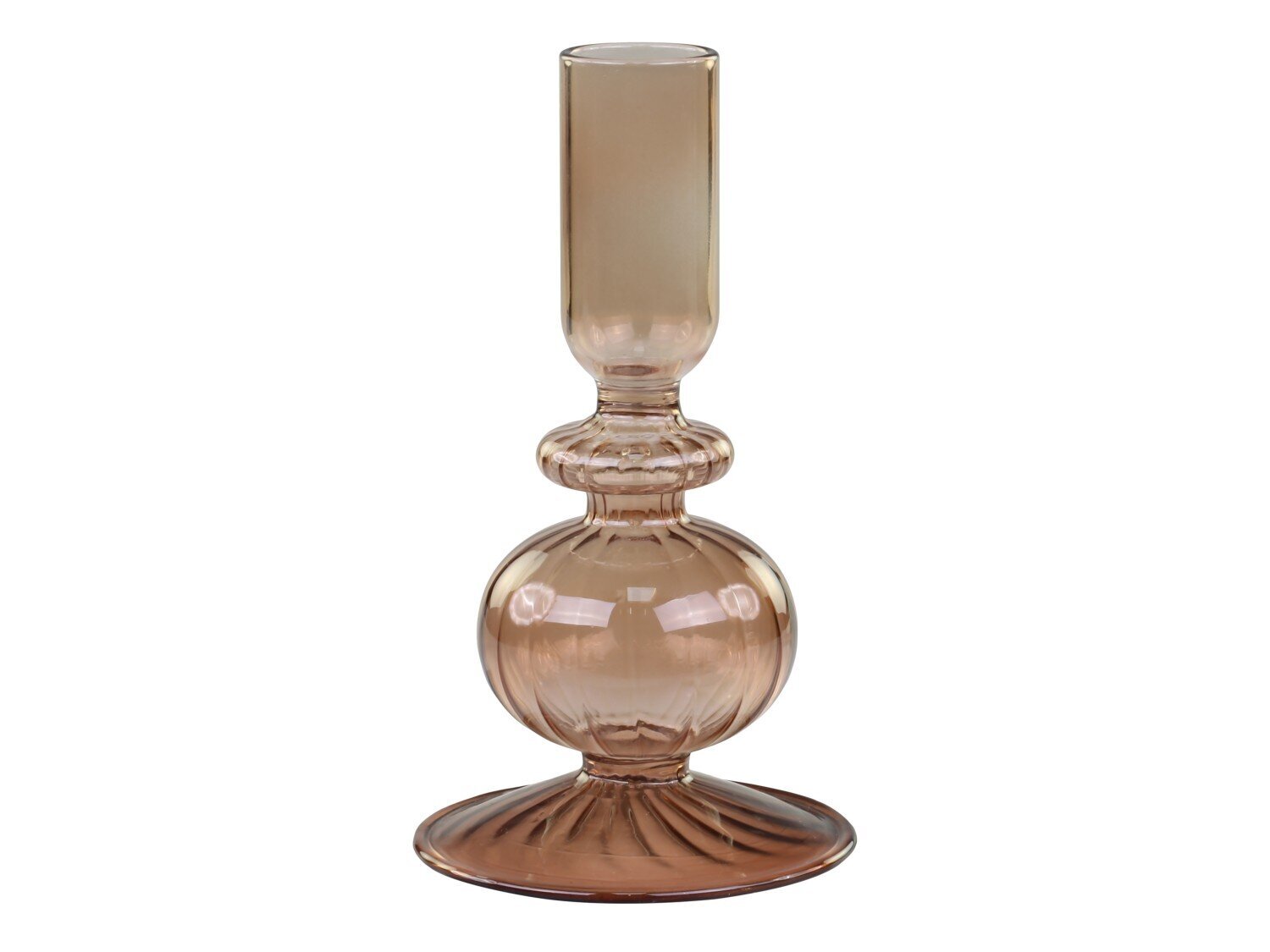 Glas Kerzenständer Karamel, karamel 