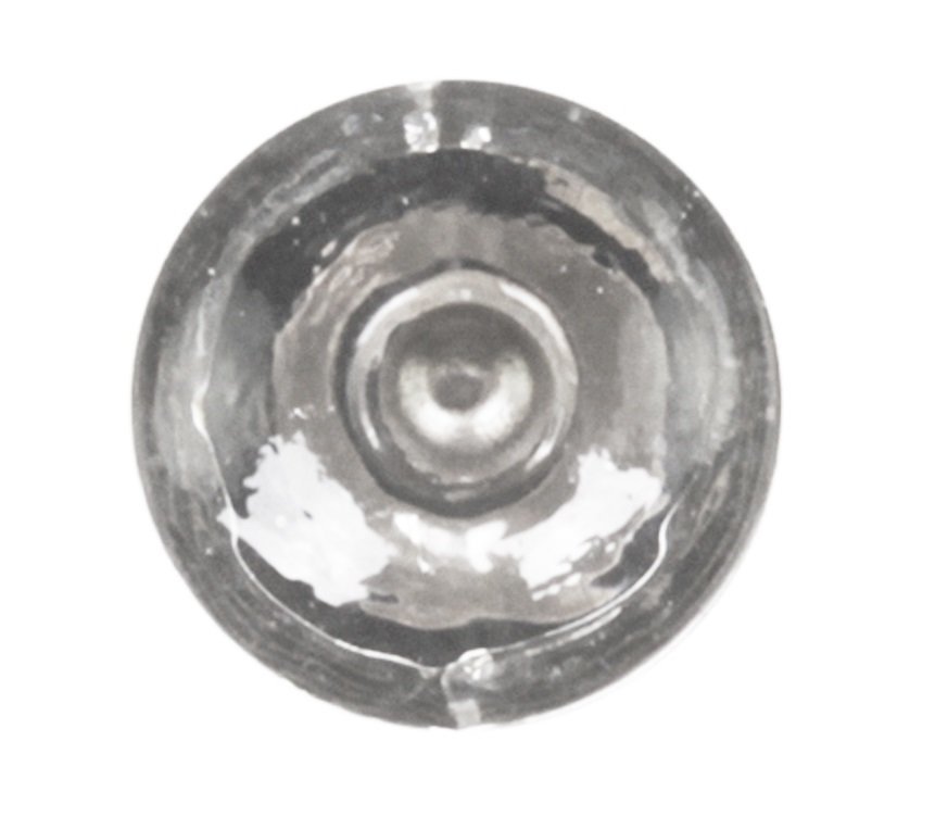 Chic Antique Griff Glas handgemacht, durchsichtig D3 cm