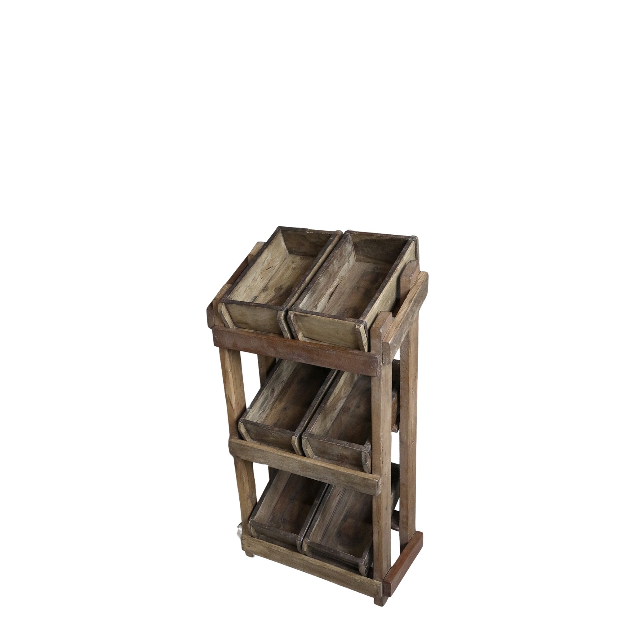 Grimaud Regal mit 6 Backsteinformen, natur 