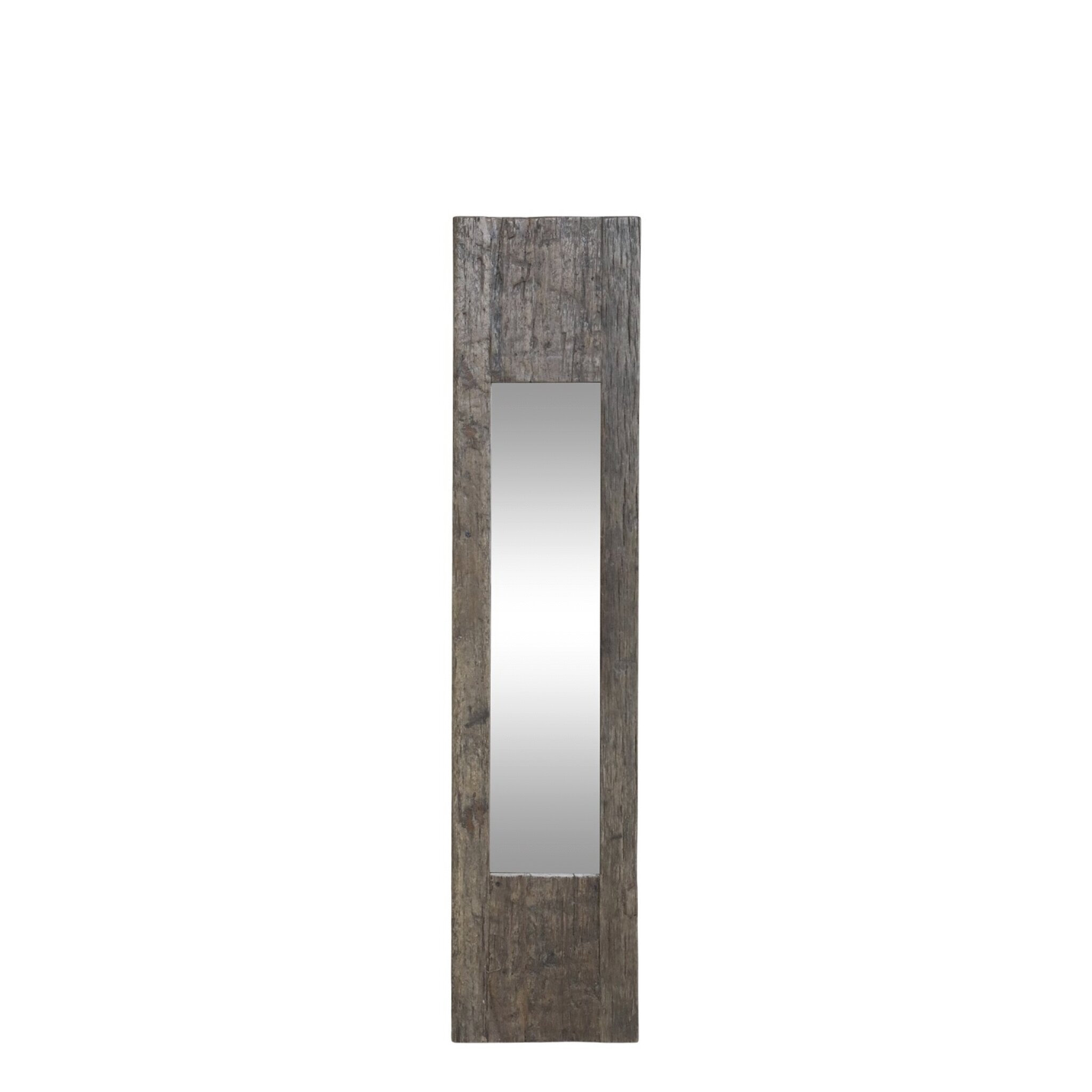 Grimaud Spiegel aus recyceltem Holz, natur Höhe 122, Länge: 26, Breite: 3 cm