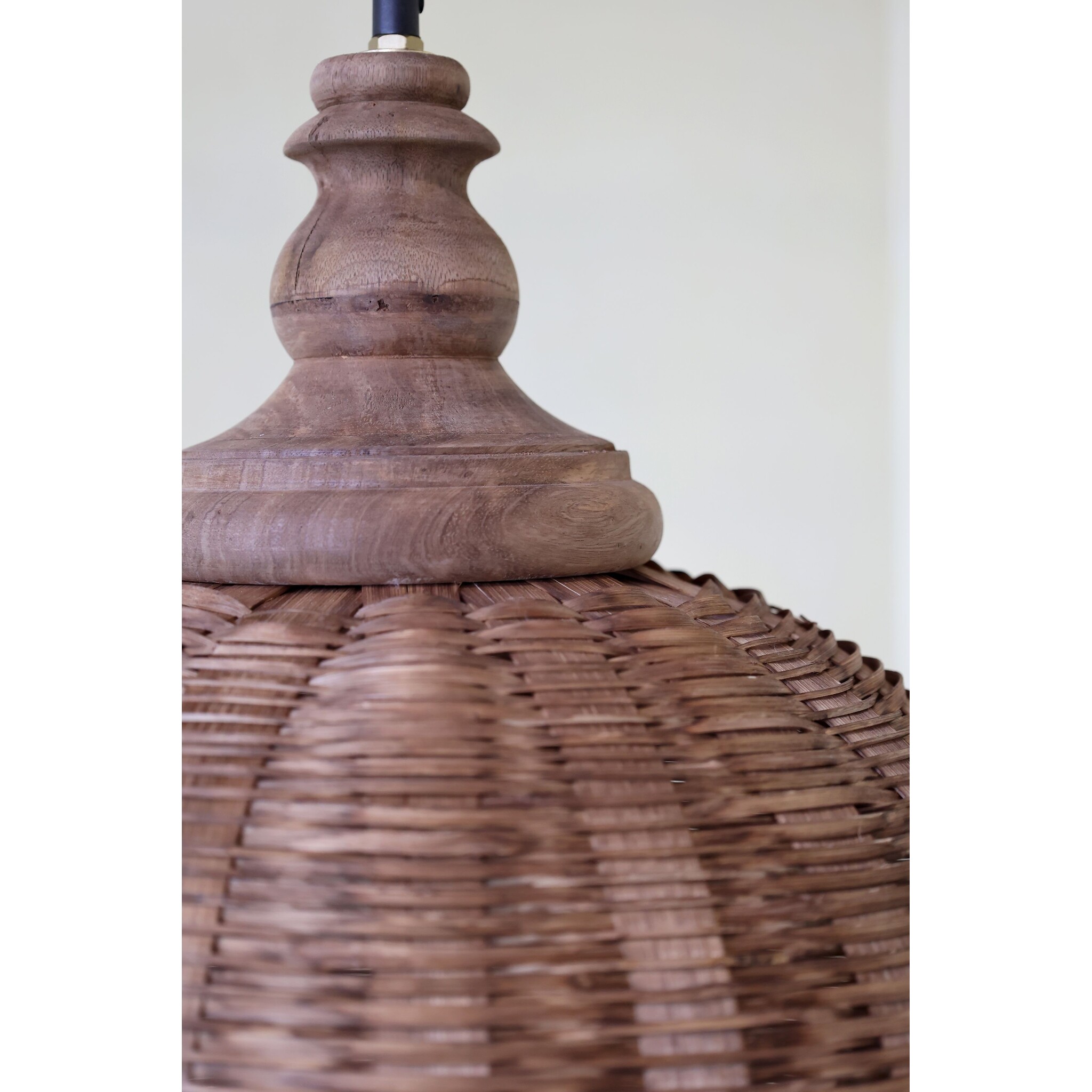 Chic Antique Rattan Hängelampe Ø 34 cm, natur 