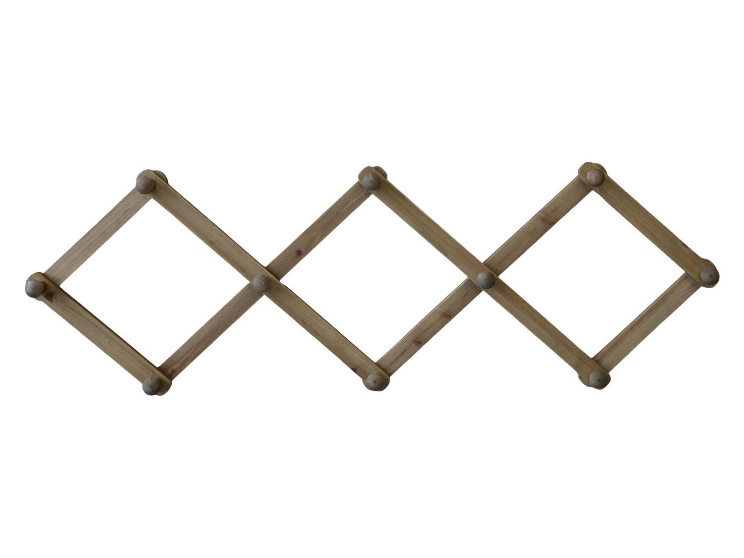 Hakenleiste mit 10 Haken, natur 