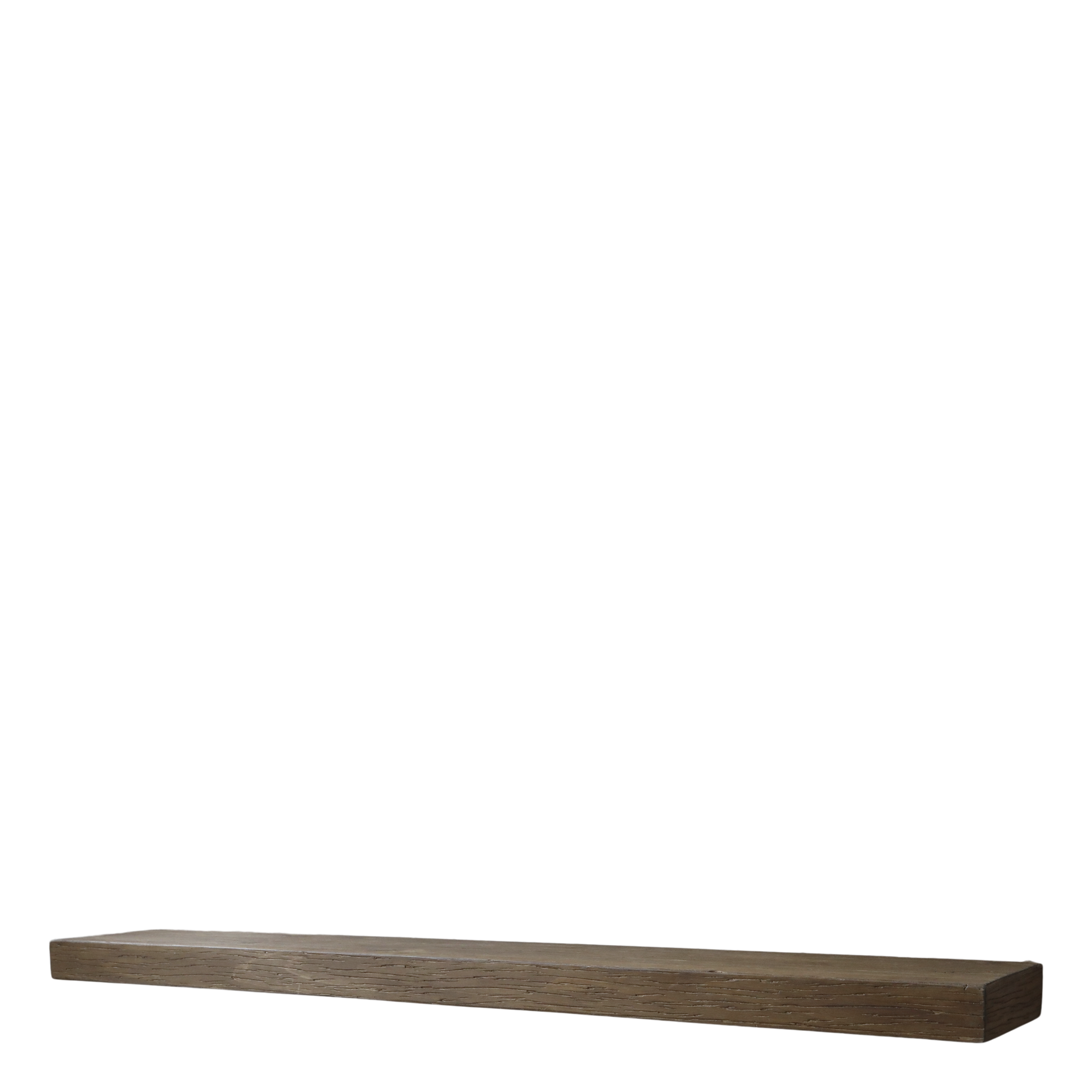 Halterloses Regalbrett aus Holz, natur 120 x 18 x 5 cm