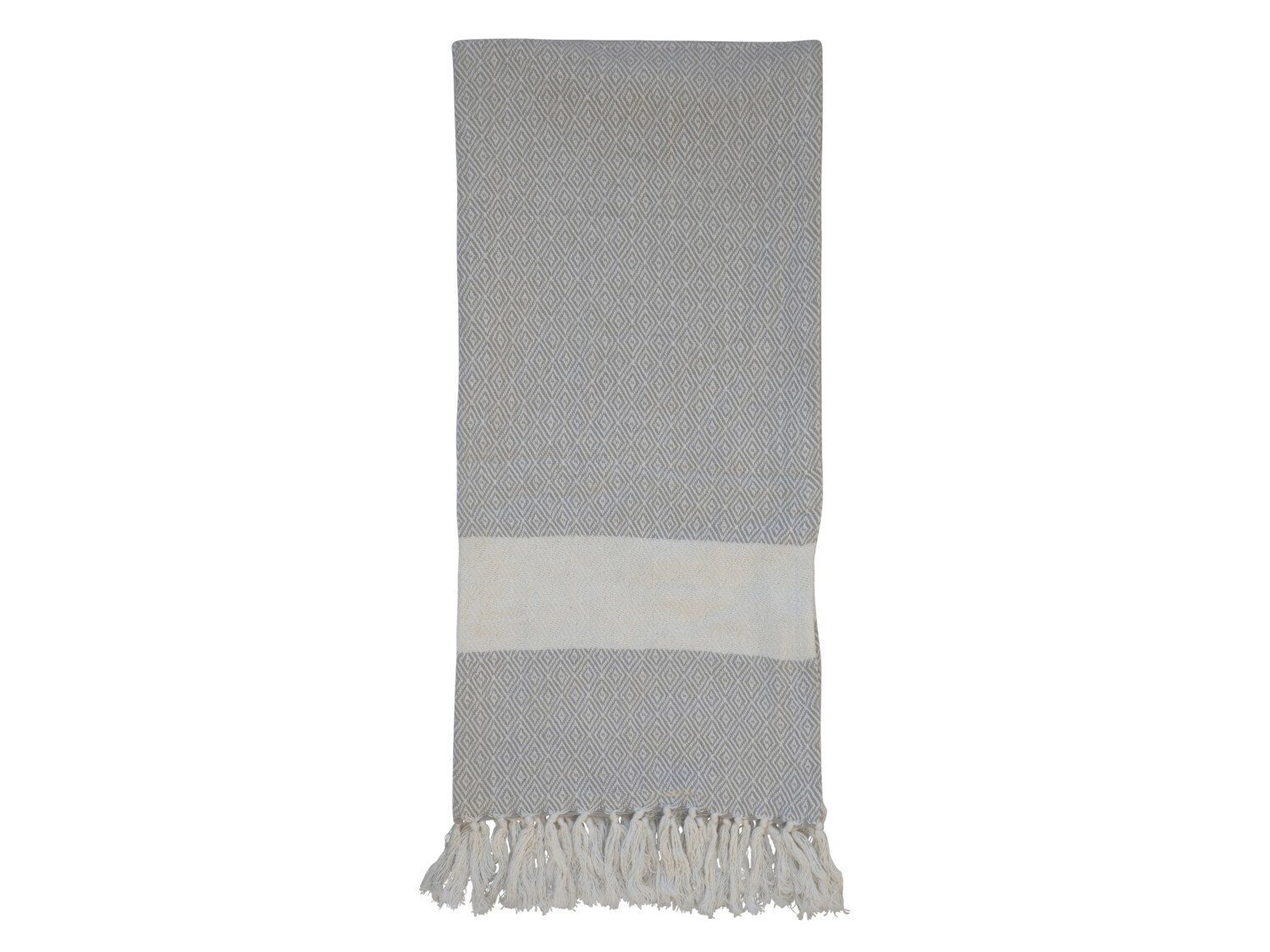 Hammam Badetuch mit Muster, grau 