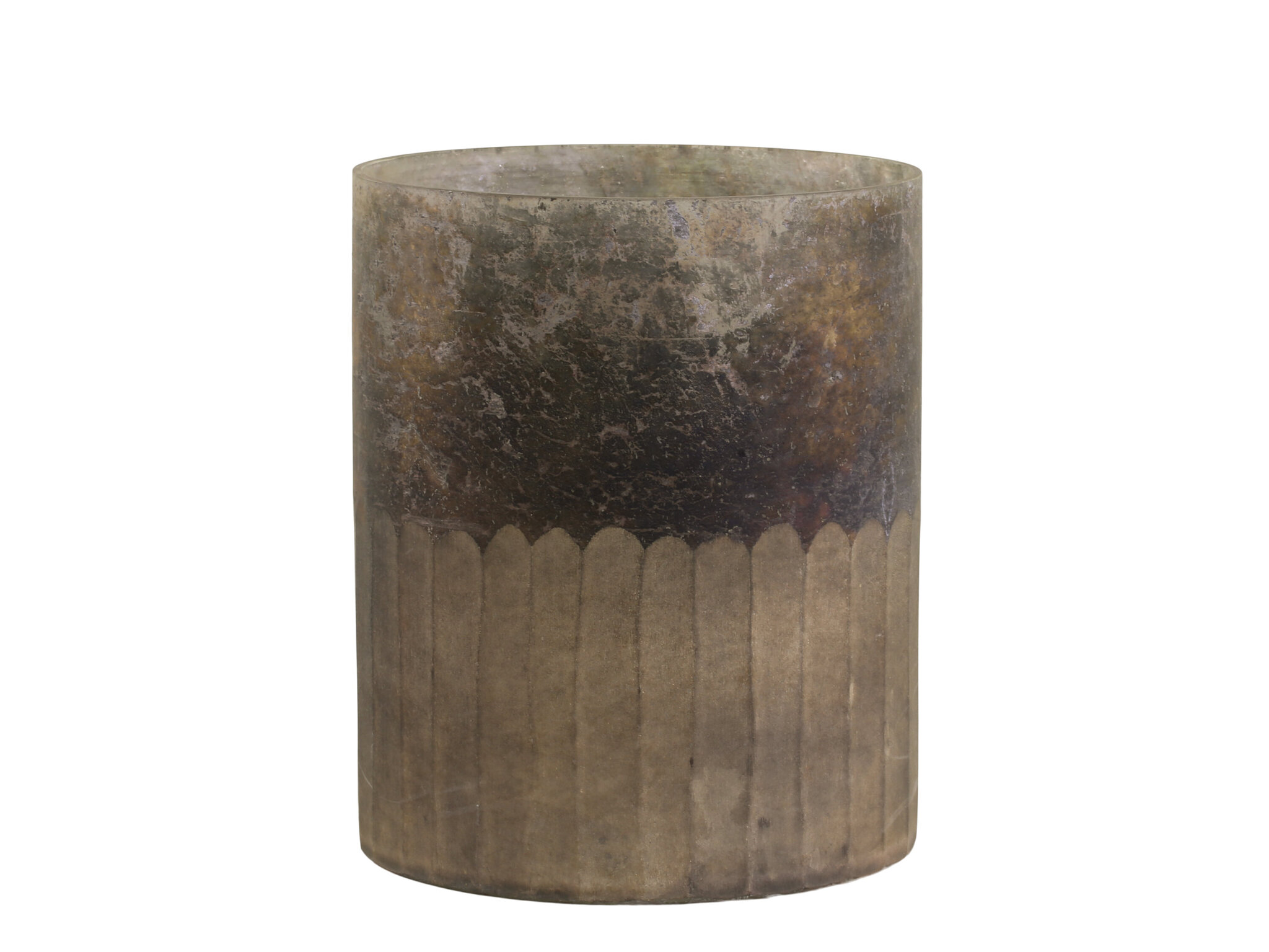 Hurricane Windlicht Rustic, antik mokka Ø12,5 x H15 cm