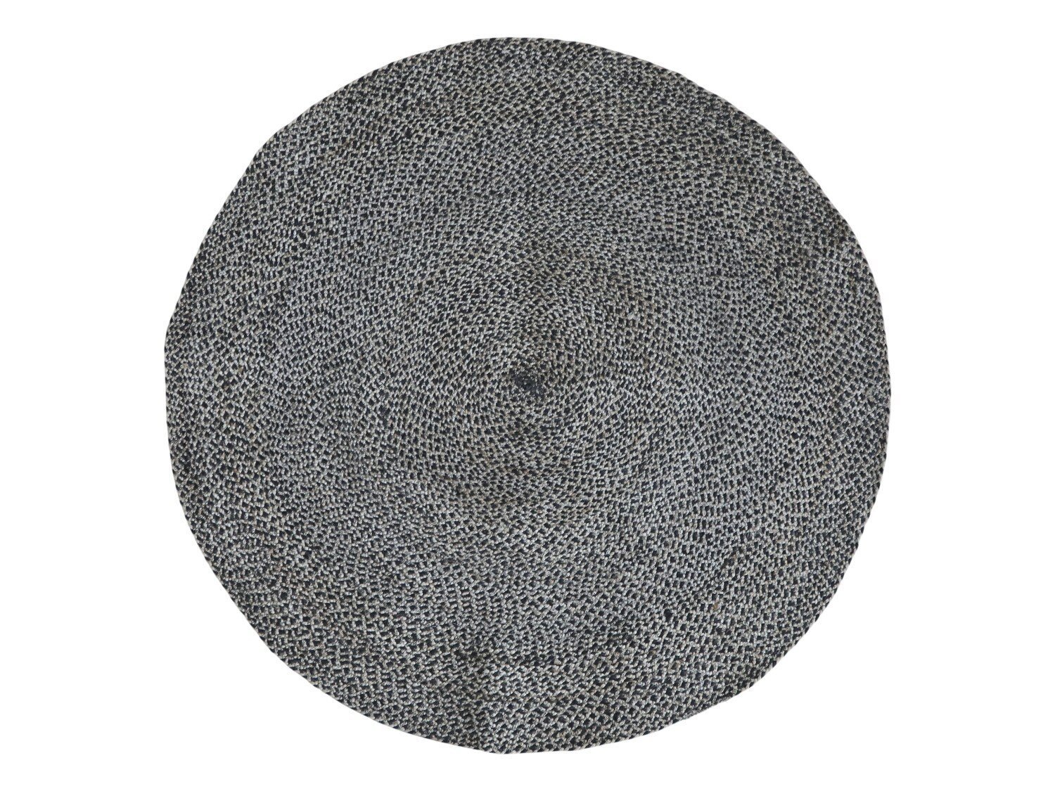 Jute Teppich, schwarz 