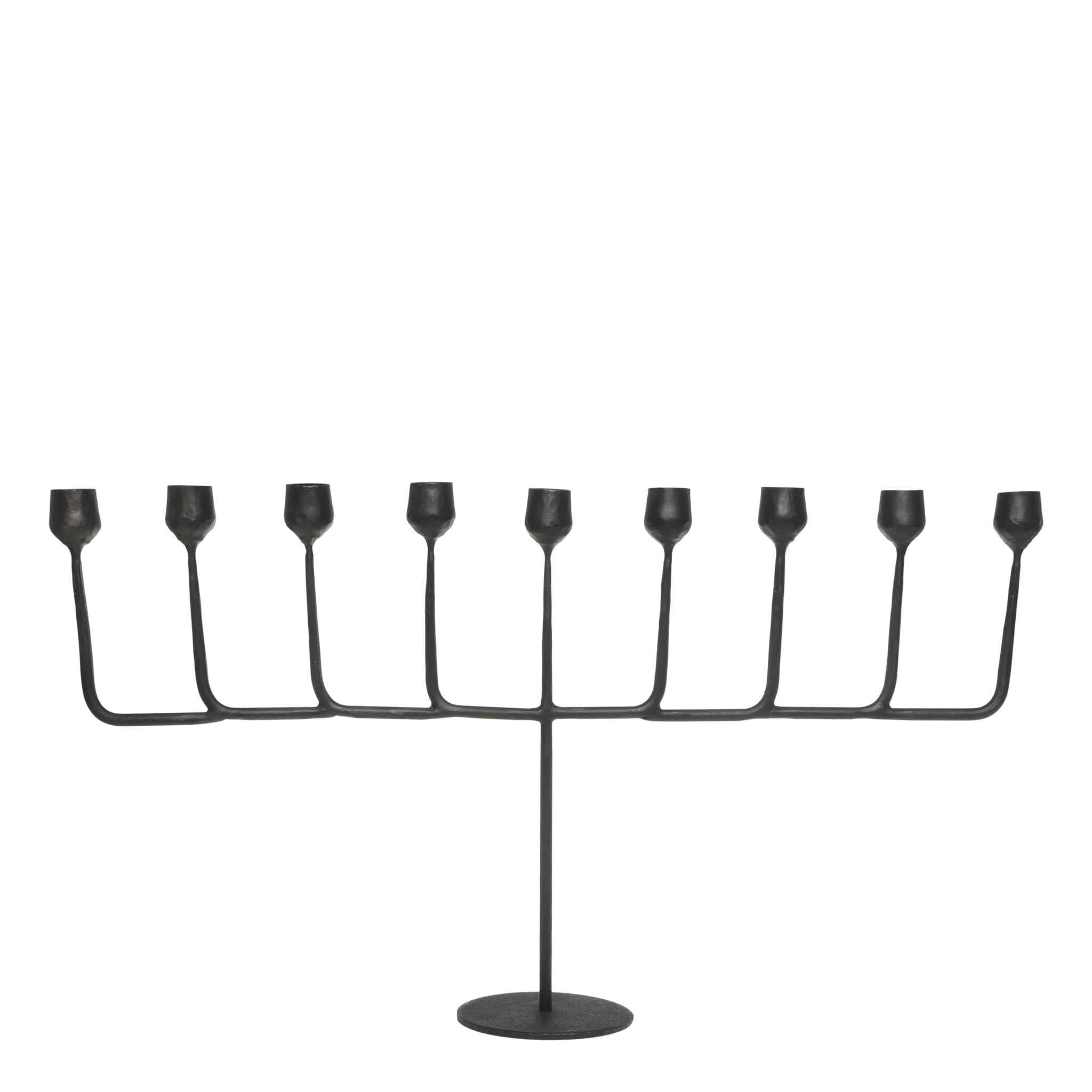 Kerzenständer 9-armig, schwarz 