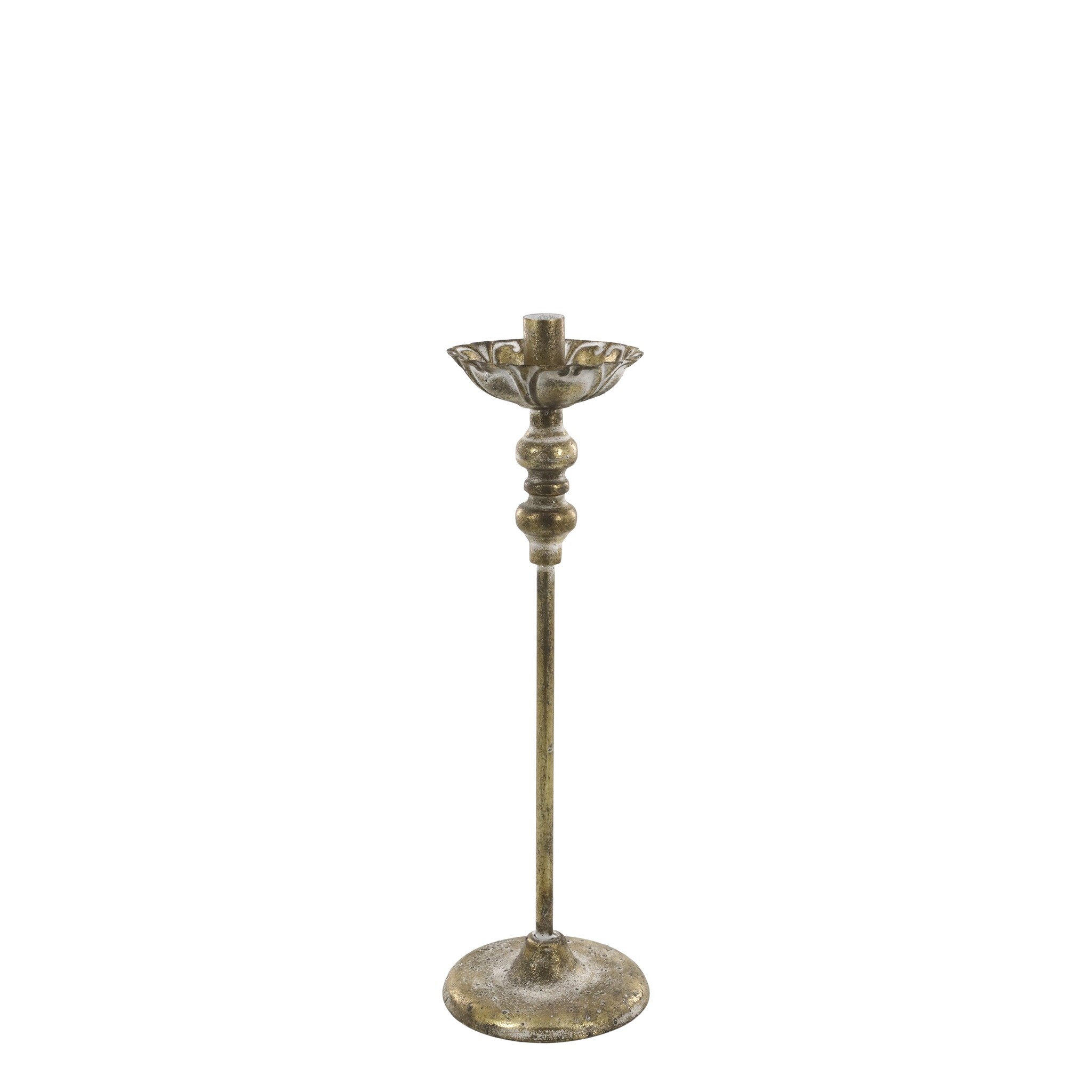 Kerzenständer Vire Messinglook, gold Höhe 40, Ø 12 cm