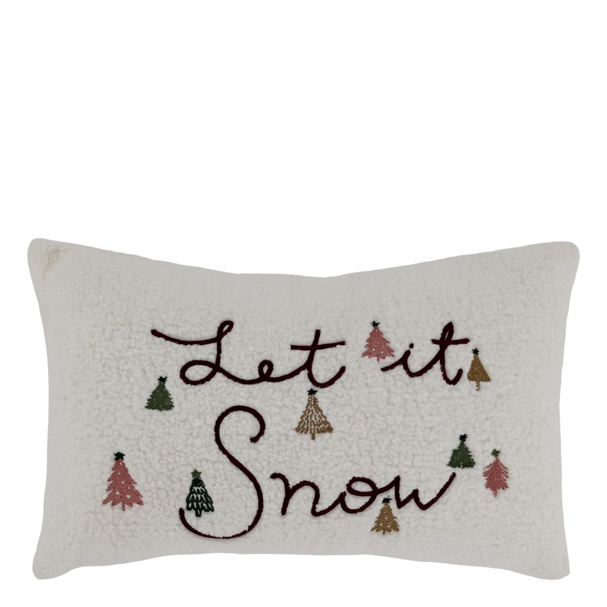Kissenbezug Let It Snow, creme 