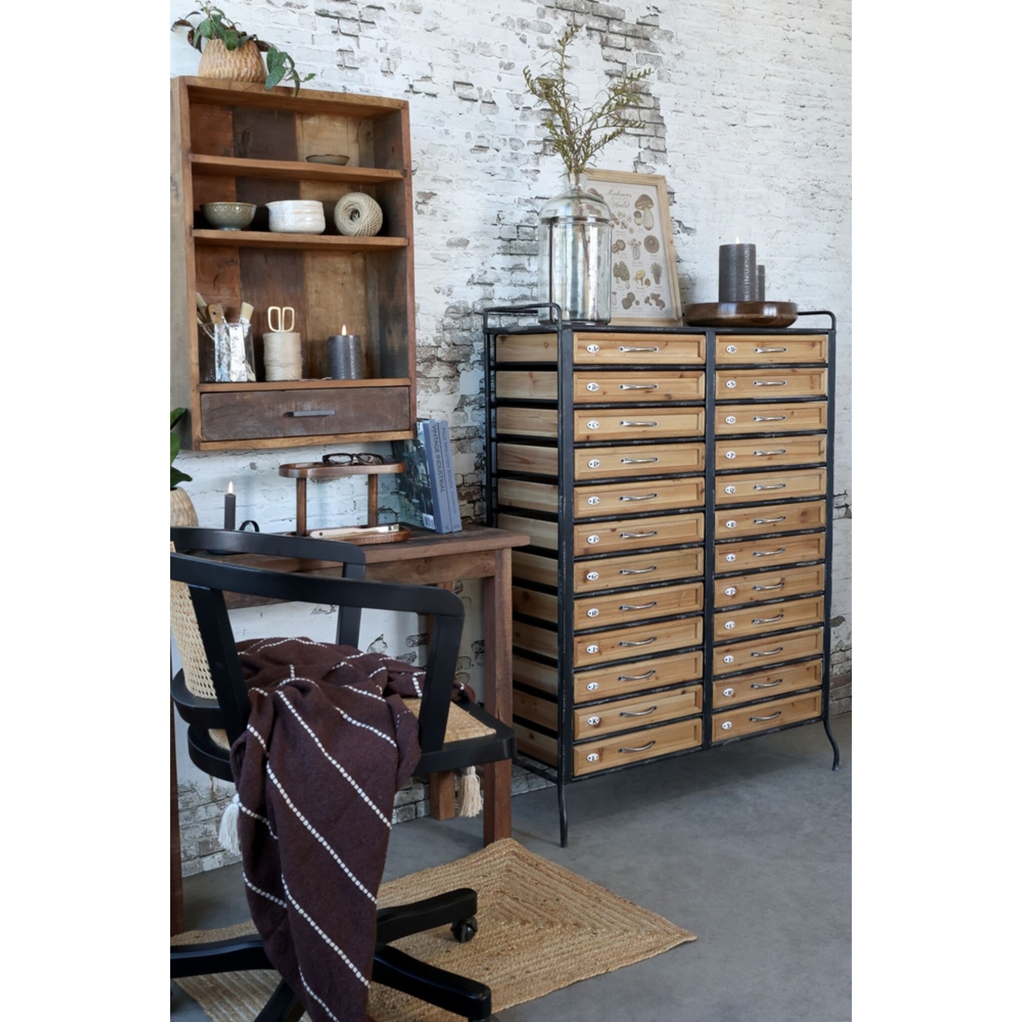 Chic Antique Kommode mit Schublade, natur 