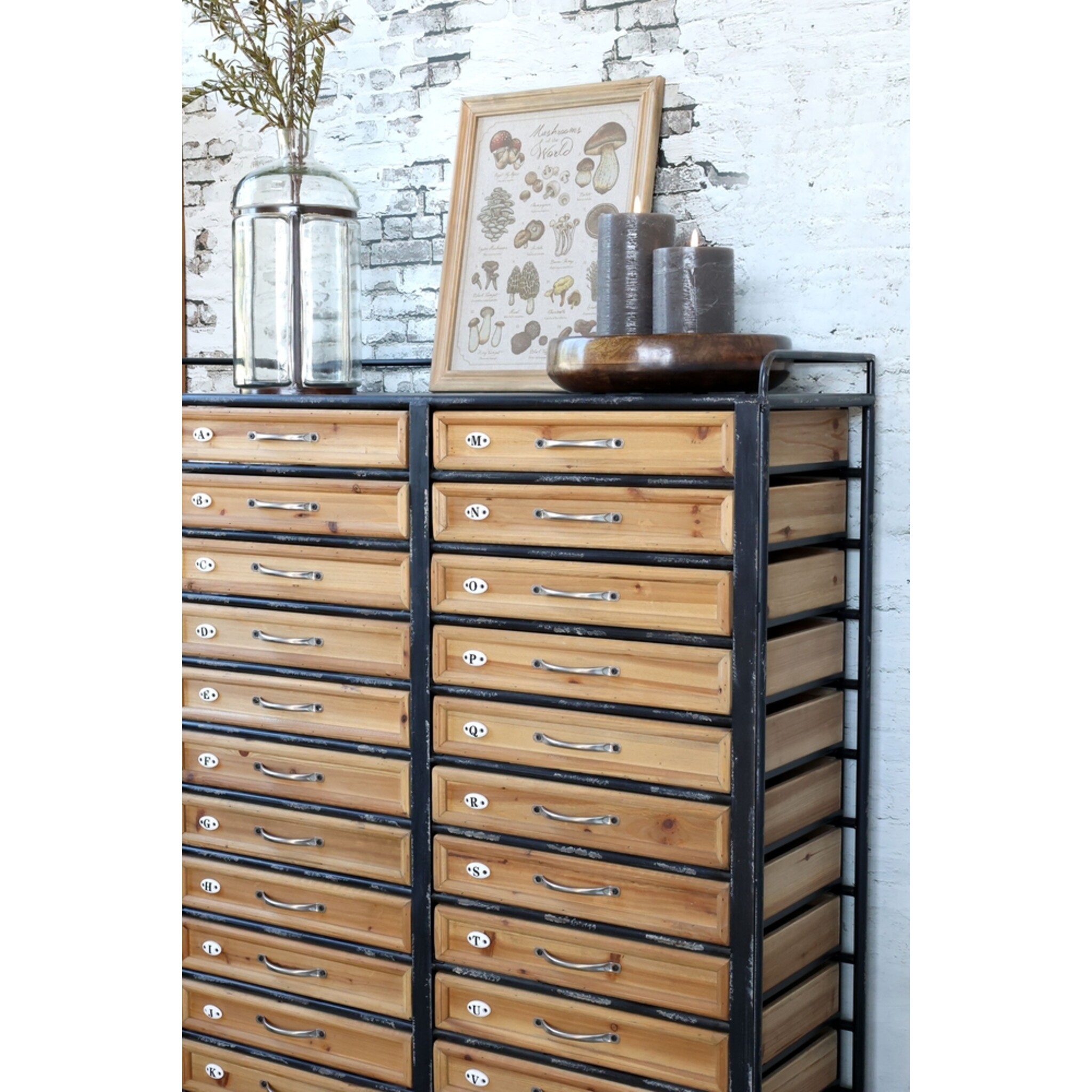 Chic Antique Kommode mit Schublade, natur 